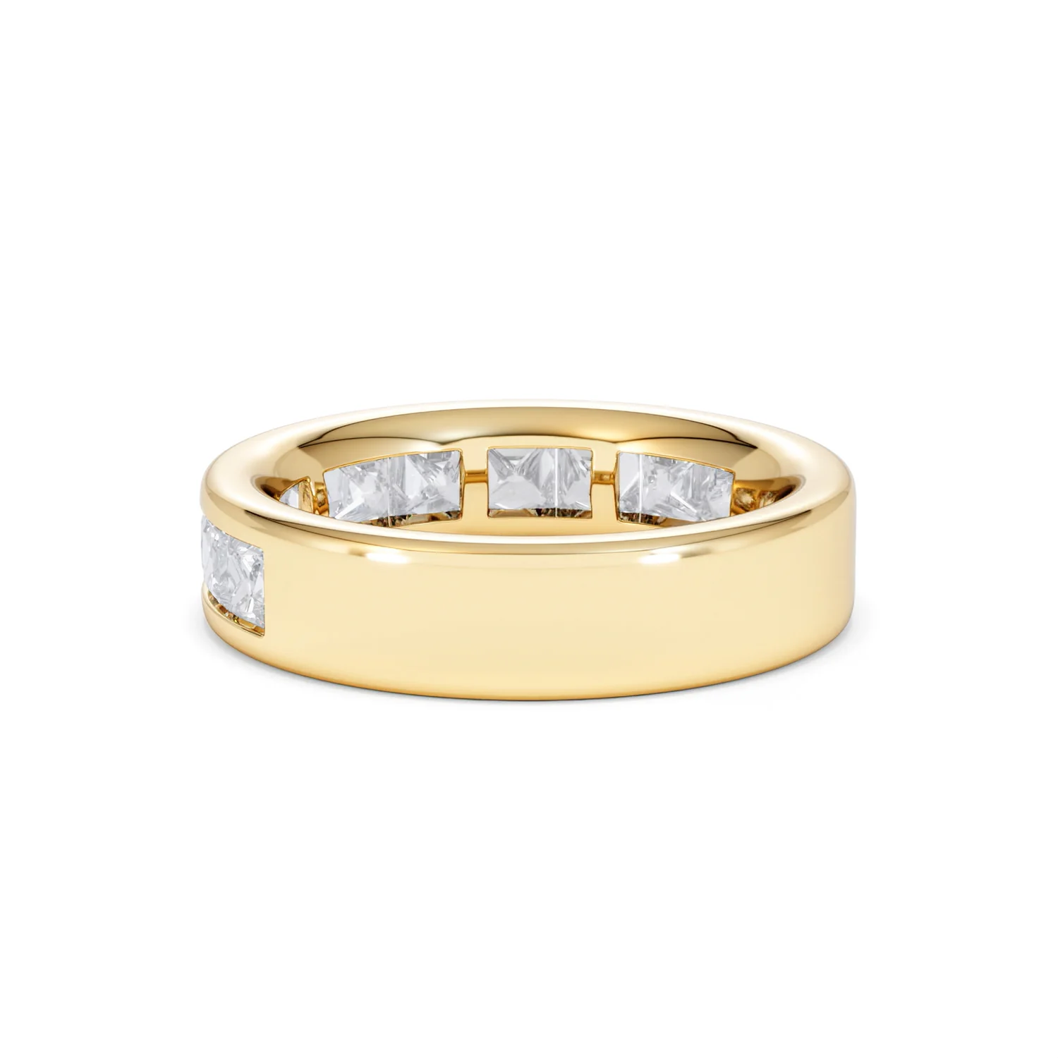 Eterna Lab Diamond Princess Cut Half Eternity Ring 2.00ct F/VS in 9K Gold - Image 58