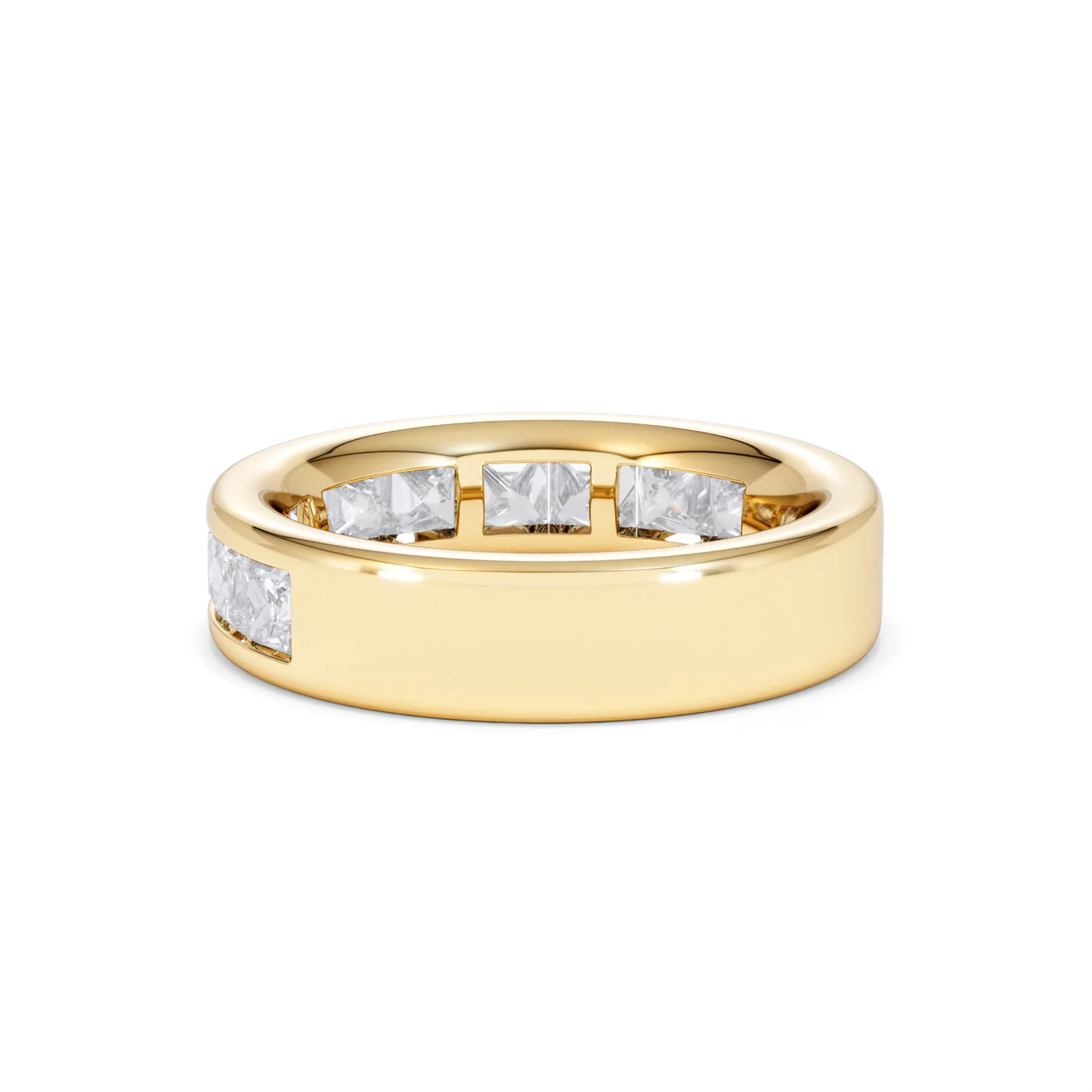 Eterna Lab Diamond Princess Cut Half Eternity Ring 2.00ct F/VS in 9K Gold - Image 59