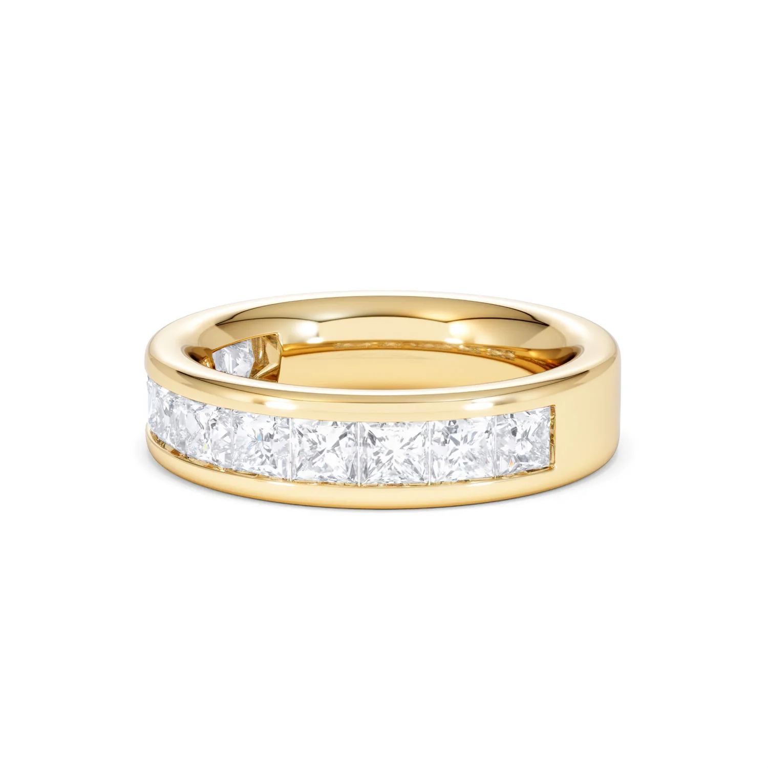 Eterna Lab Diamond Princess Cut Half Eternity Ring 2.00ct F/VS in 9K Gold - Image 79