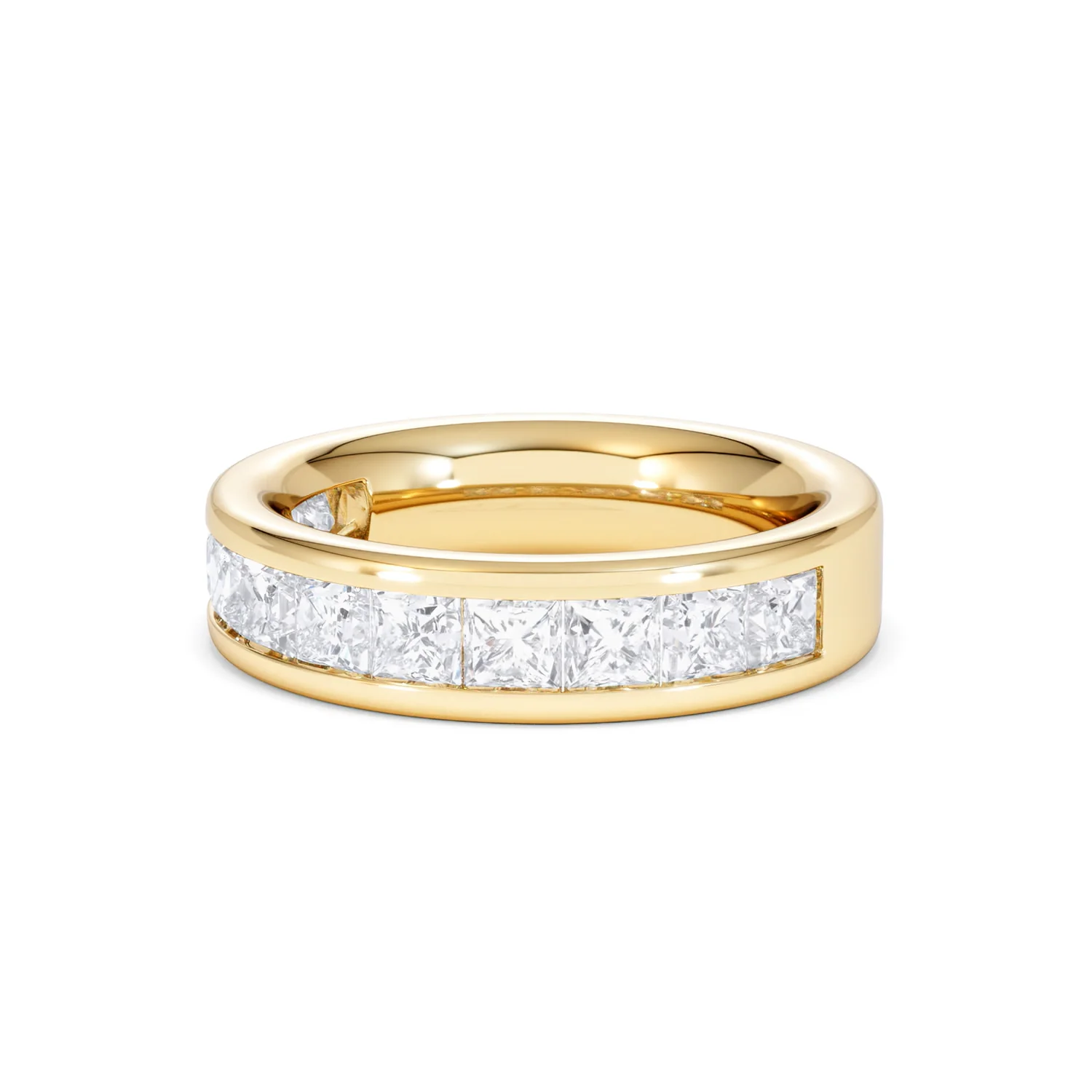 Eterna Lab Diamond Princess Cut Half Eternity Ring 2.00ct F/VS in 9K Gold - Image 81