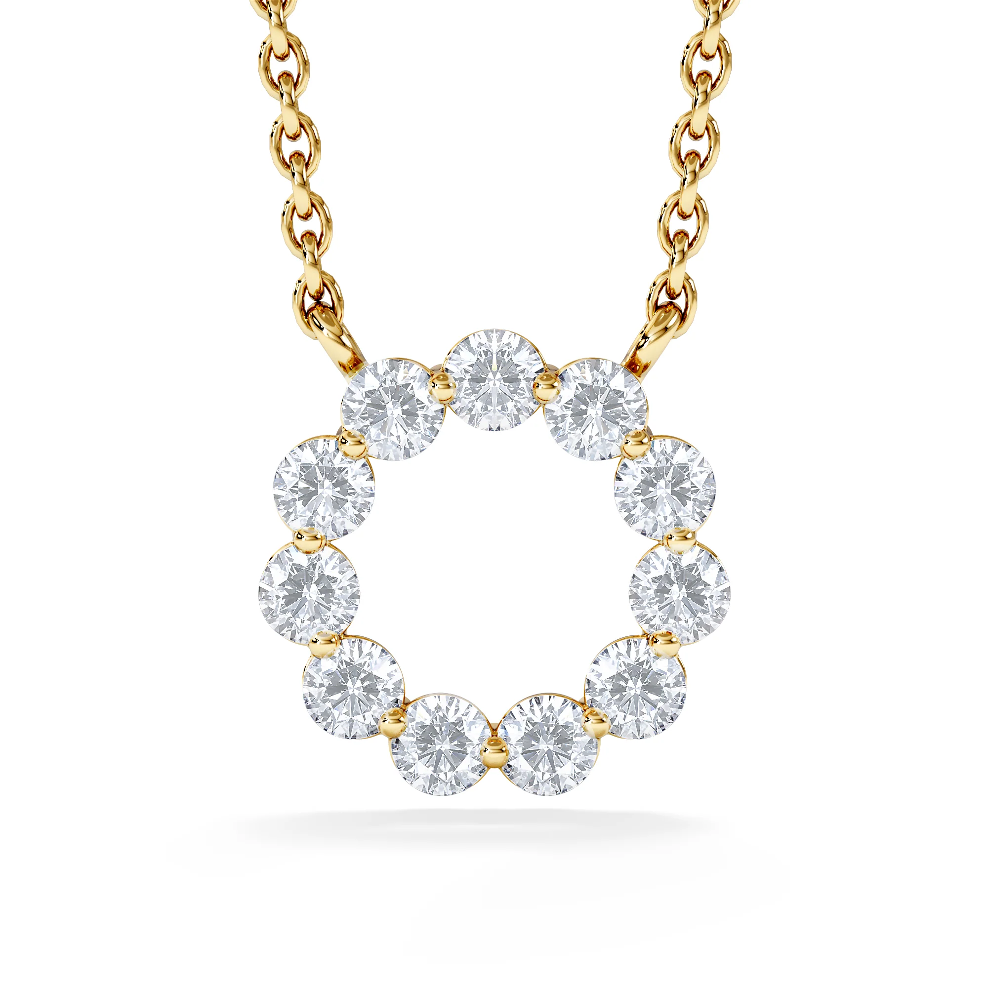 Eternal Glow Lab Diamond Necklace 0.25ct in 18K Gold Vermeil