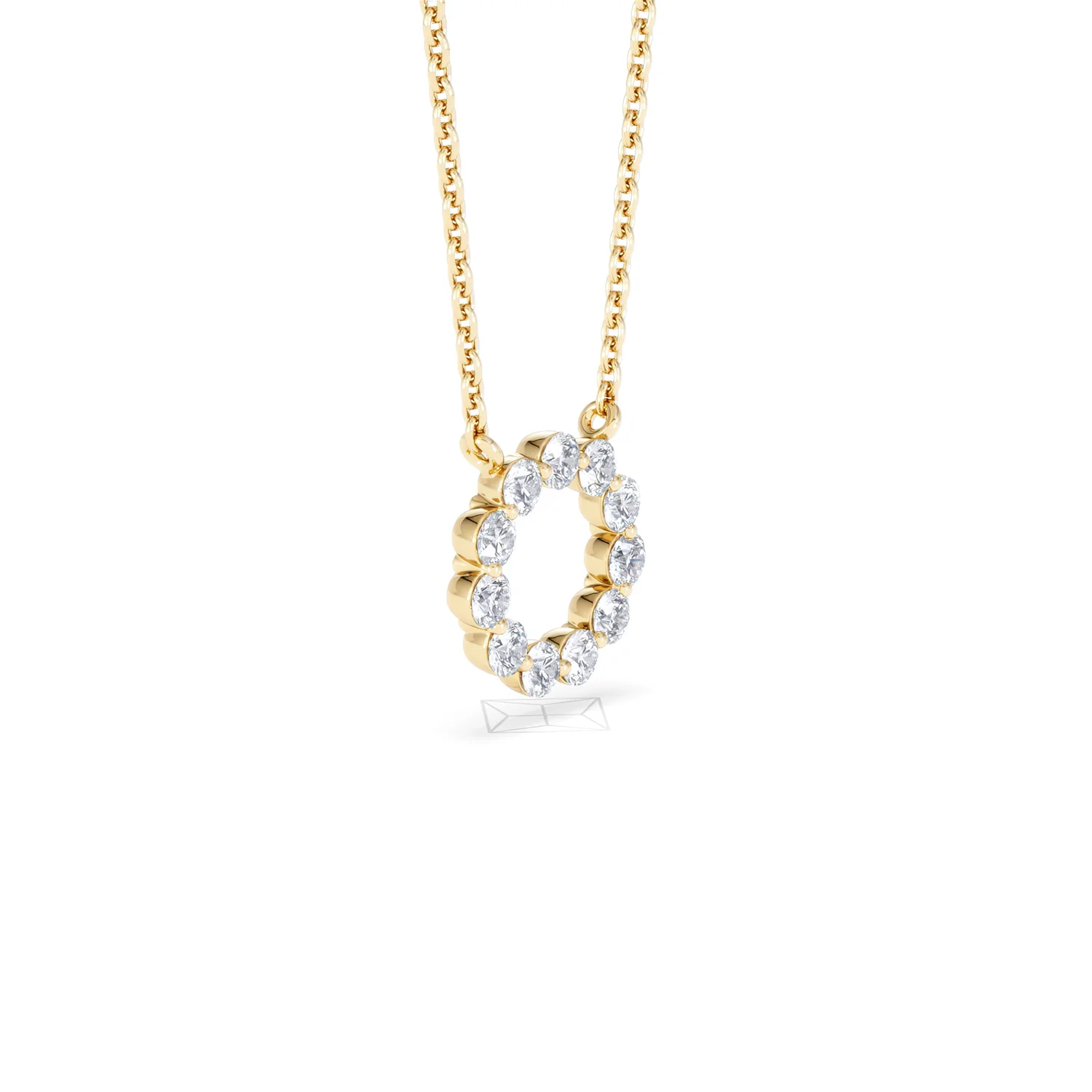 Eternal Glow Lab Diamond Necklace 0.25ct in 18K Gold Vermeil - Image 23