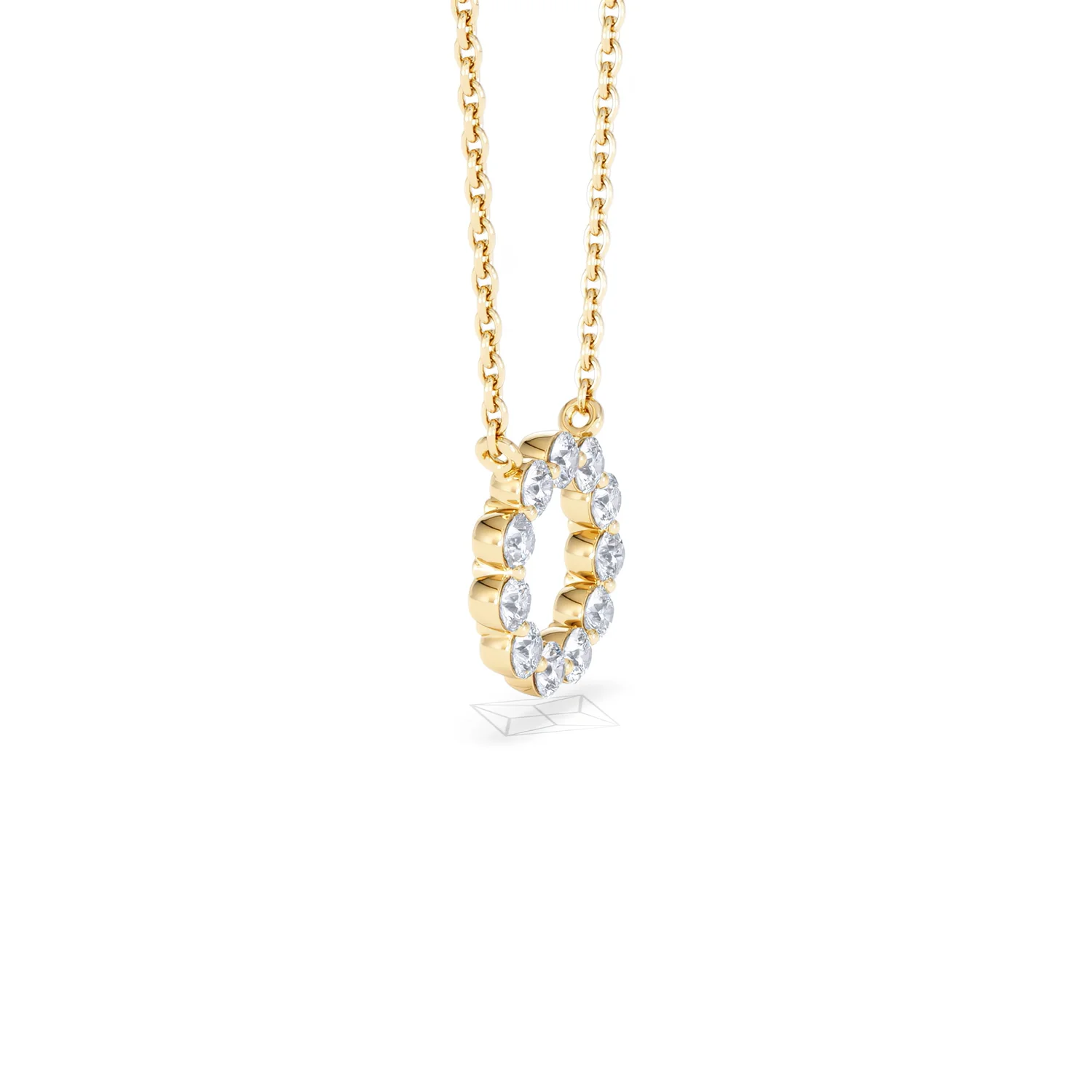 Eternal Glow Lab Diamond Necklace 0.25ct in 18K Gold Vermeil - Image 26