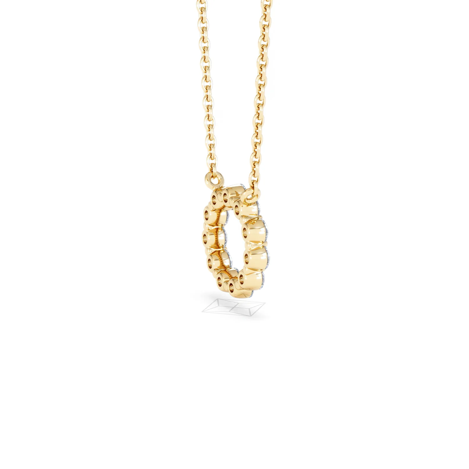 Eternal Glow Lab Diamond Necklace 0.25ct in 18K Gold Vermeil - Image 38