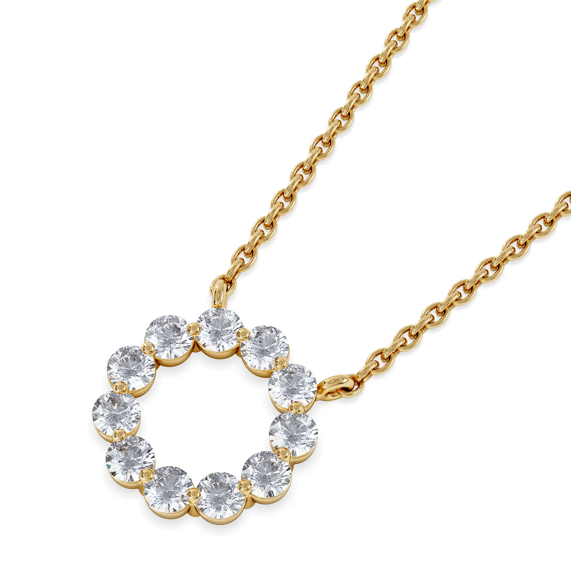 Eternal Glow Lab Diamond Necklace 0.25ct in 18K Gold Vermeil - Image 4