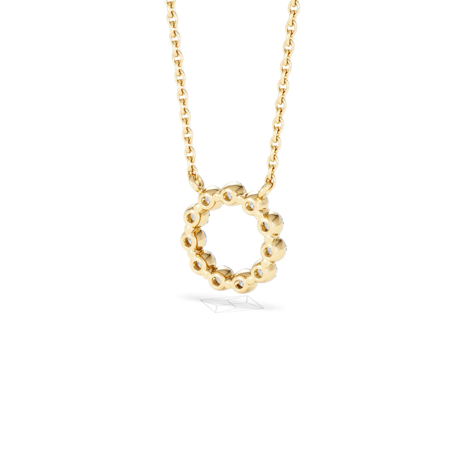Eternal Glow Lab Diamond Necklace 0.25ct in 18K Gold Vermeil - Image 46