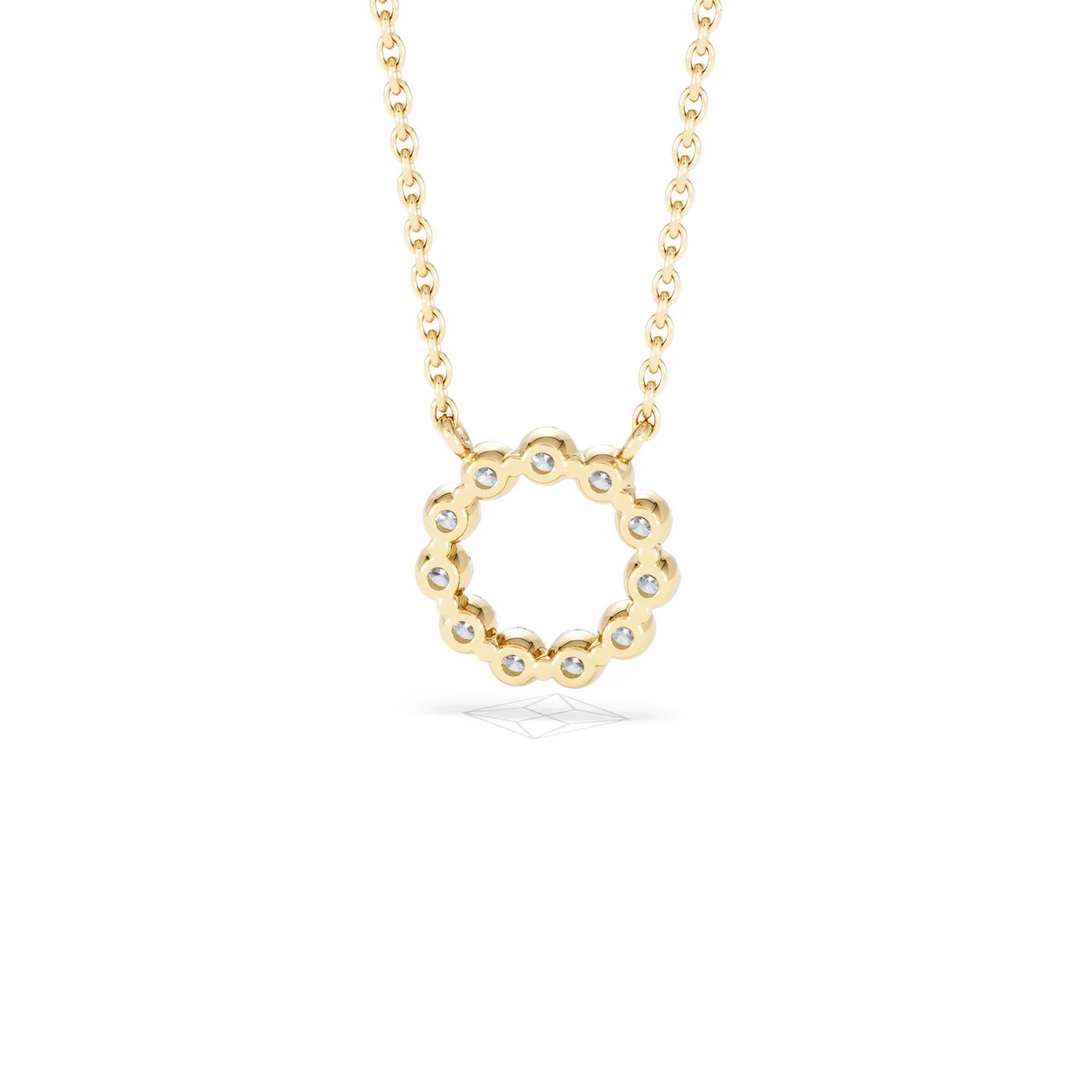 Eternal Glow Lab Diamond Necklace 0.25ct in 18K Gold Vermeil - Image 50