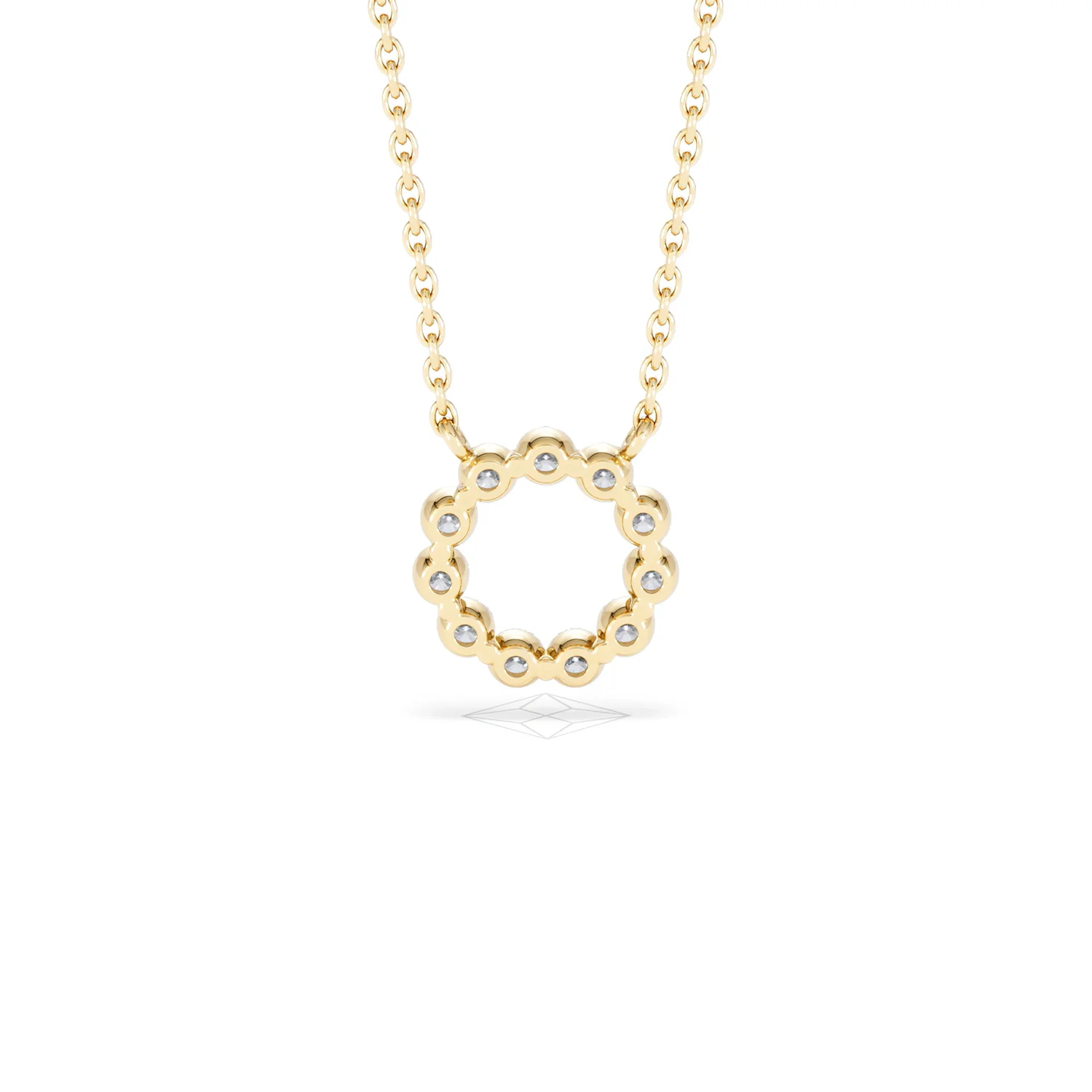 Eternal Glow Lab Diamond Necklace 0.25ct in 18K Gold Vermeil - Image 52
