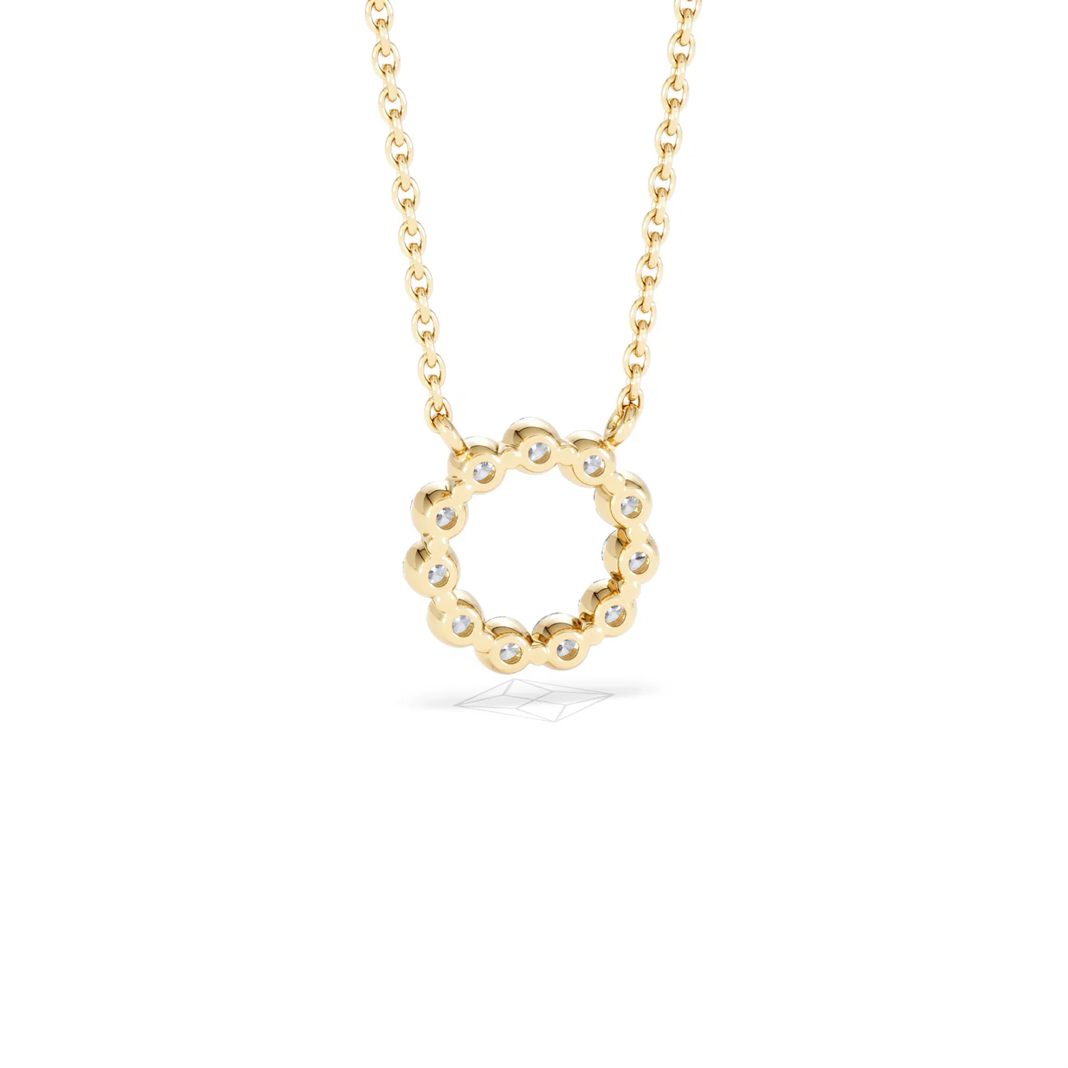 Eternal Glow Lab Diamond Necklace 0.25ct in 18K Gold Vermeil - Image 55