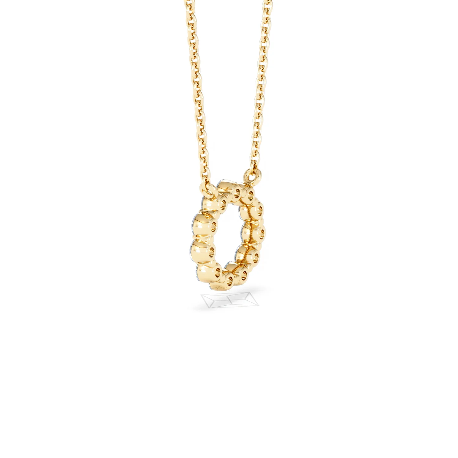 Eternal Glow Lab Diamond Necklace 0.25ct in 18K Gold Vermeil - Image 64