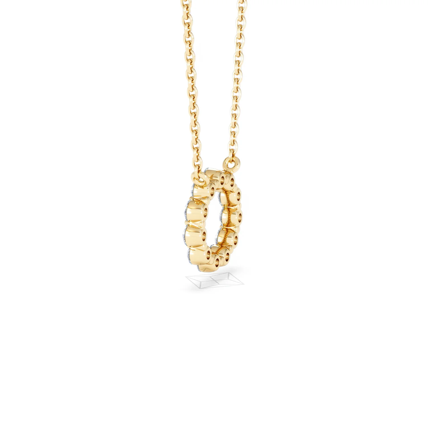 Eternal Glow Lab Diamond Necklace 0.25ct in 18K Gold Vermeil - Image 66