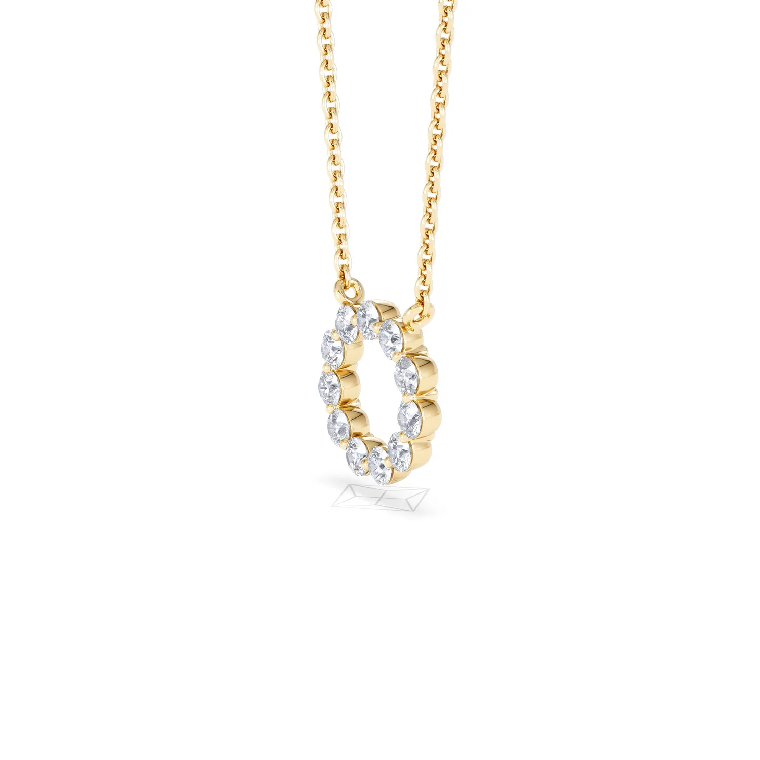 Eternal Glow Lab Diamond Necklace 0.25ct in 18K Gold Vermeil - Image 79