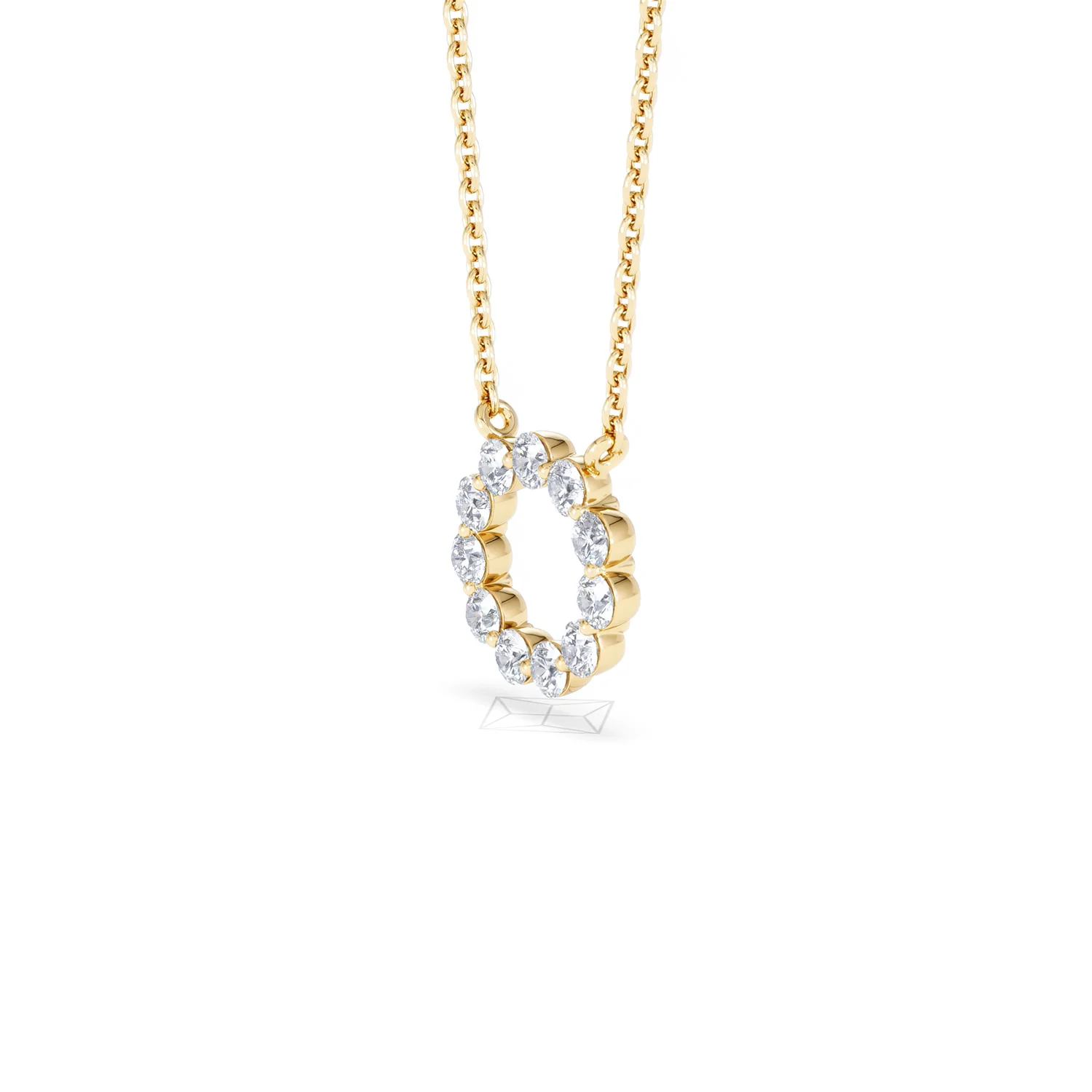 Eternal Glow Lab Diamond Necklace 0.25ct in 18K Gold Vermeil - Image 80