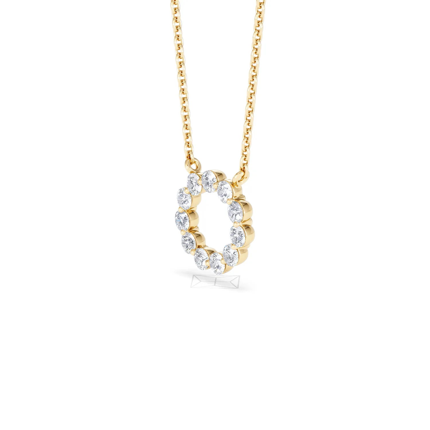 Eternal Glow Lab Diamond Necklace 0.25ct in 18K Gold Vermeil - Image 81