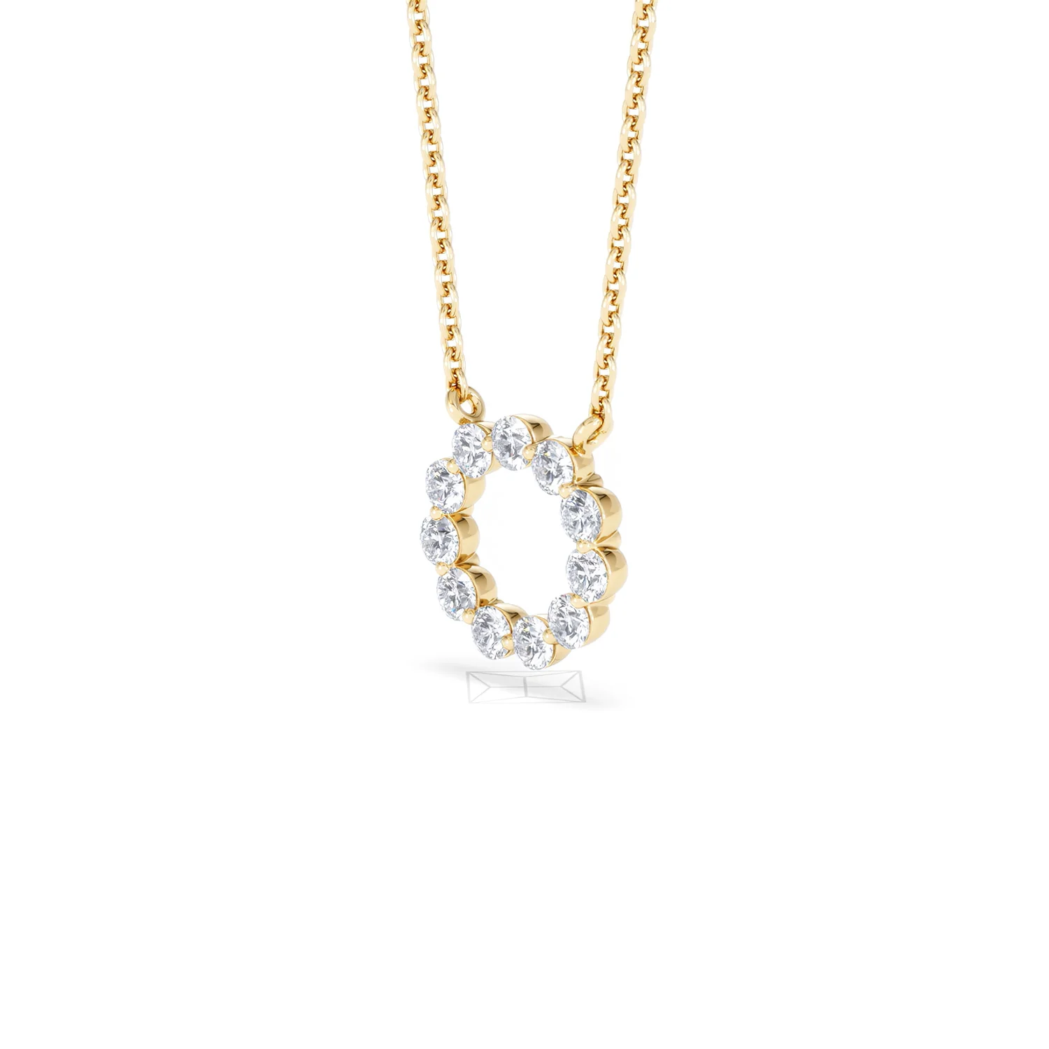 Eternal Glow Lab Diamond Necklace 0.25ct in 18K Gold Vermeil - Image 82