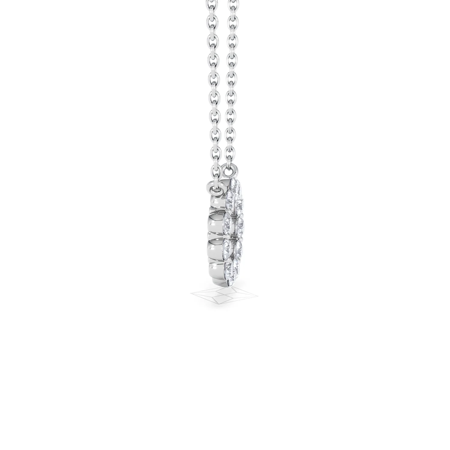 Eternal Glow Lab Diamond Necklace 0.25ct in 925 Silver - Image 30