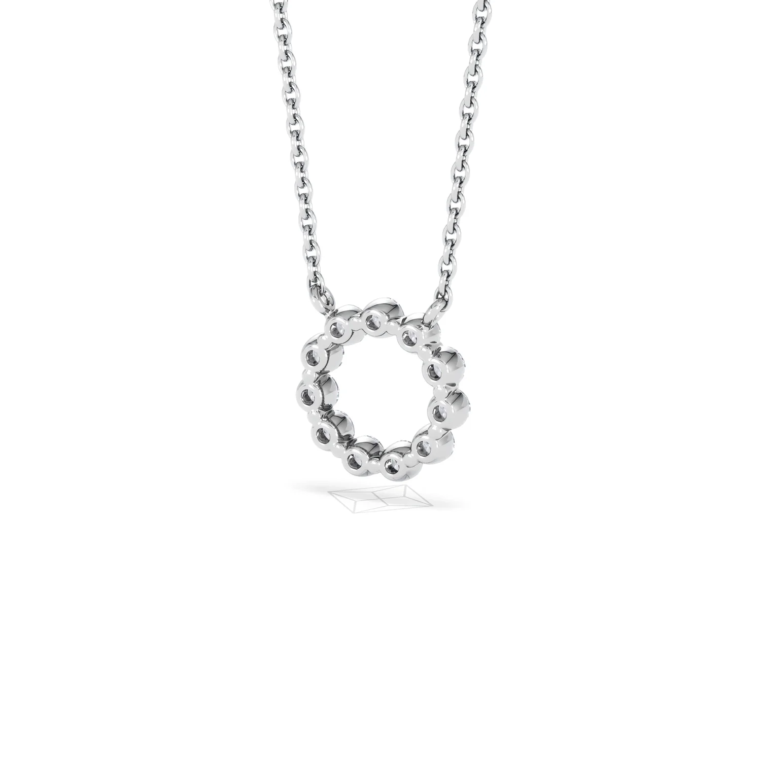Eternal Glow Lab Diamond Necklace 0.25ct in 925 Silver - Image 46