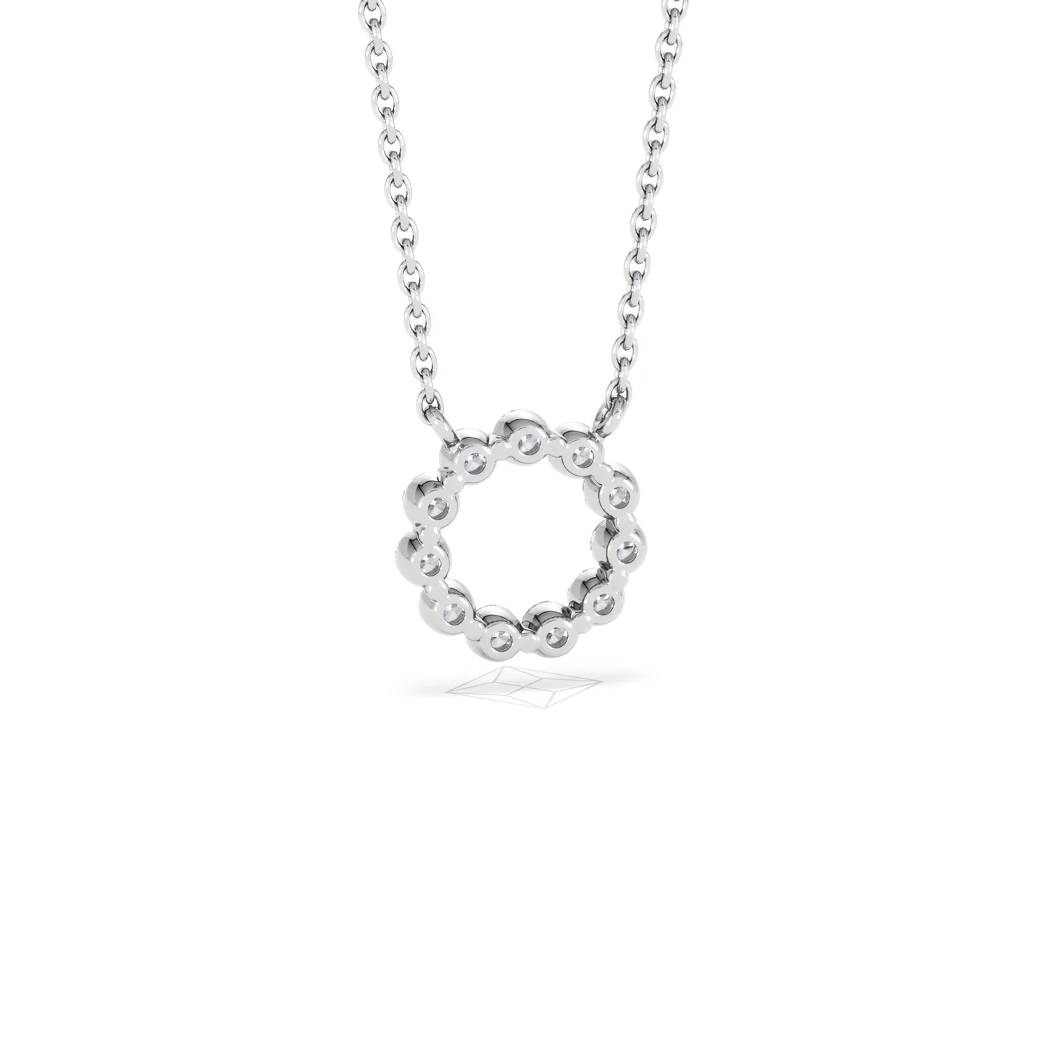 Eternal Glow Lab Diamond Necklace 0.25ct in 925 Silver - Image 55