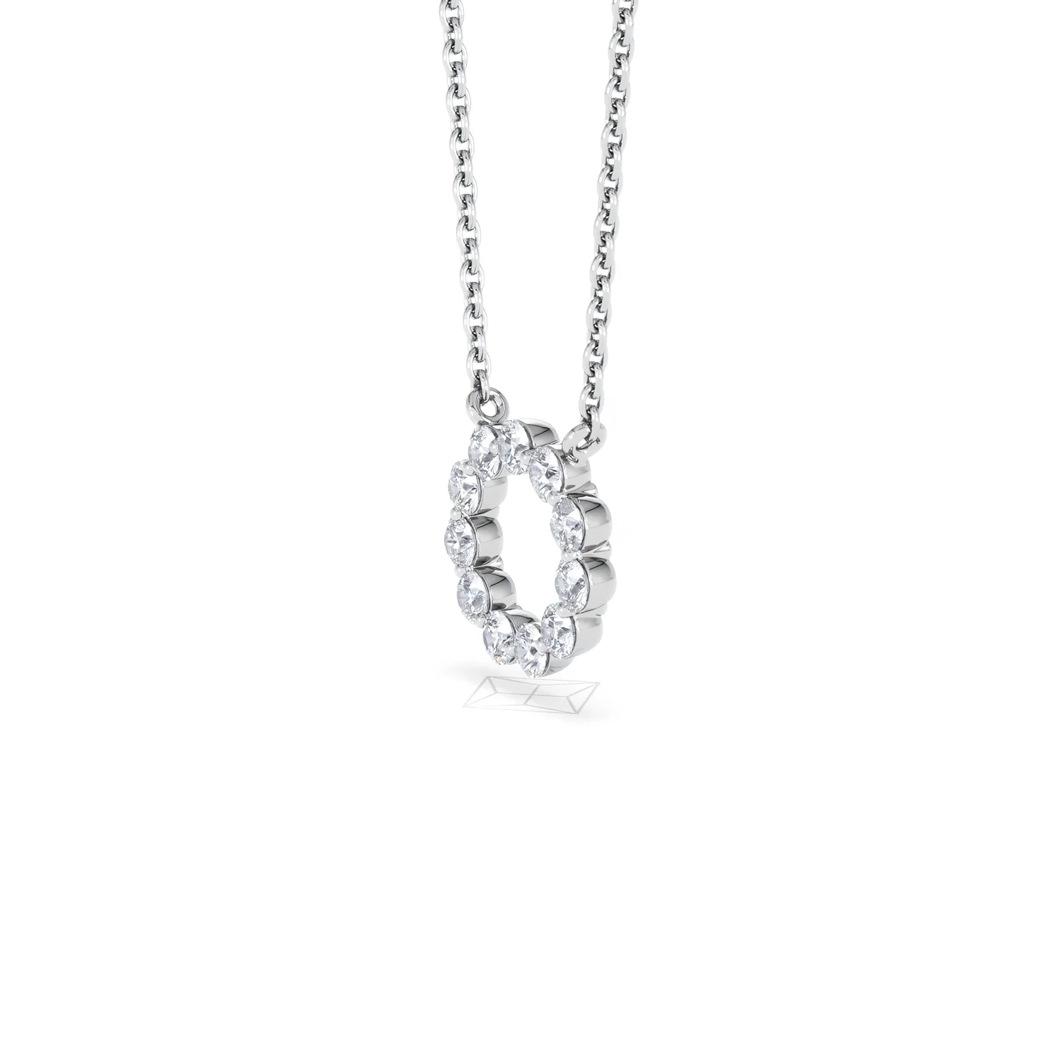 Eternal Glow Lab Diamond Necklace 0.25ct in 925 Silver - Image 79