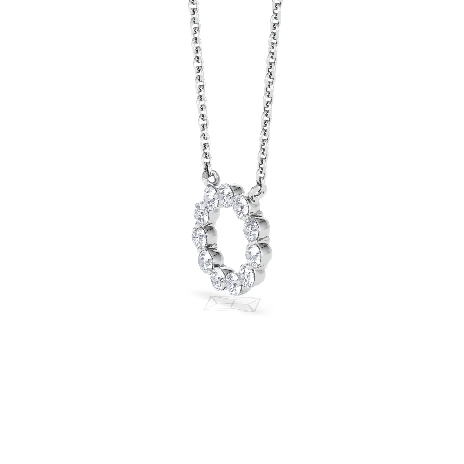 Eternal Glow Lab Diamond Necklace 0.25ct in 925 Silver - Image 80