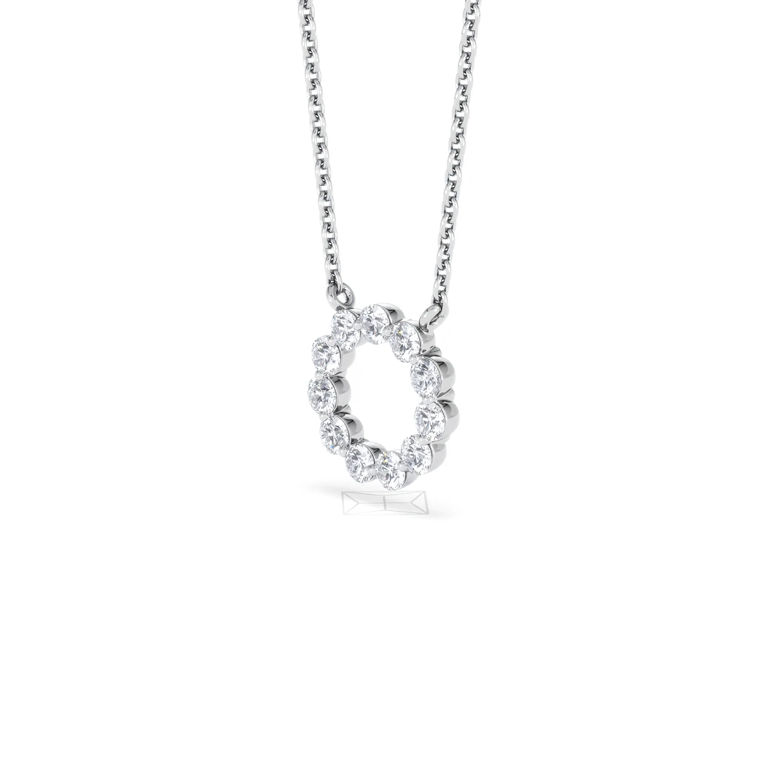 Eternal Glow Lab Diamond Necklace 0.25ct in 925 Silver - Image 82