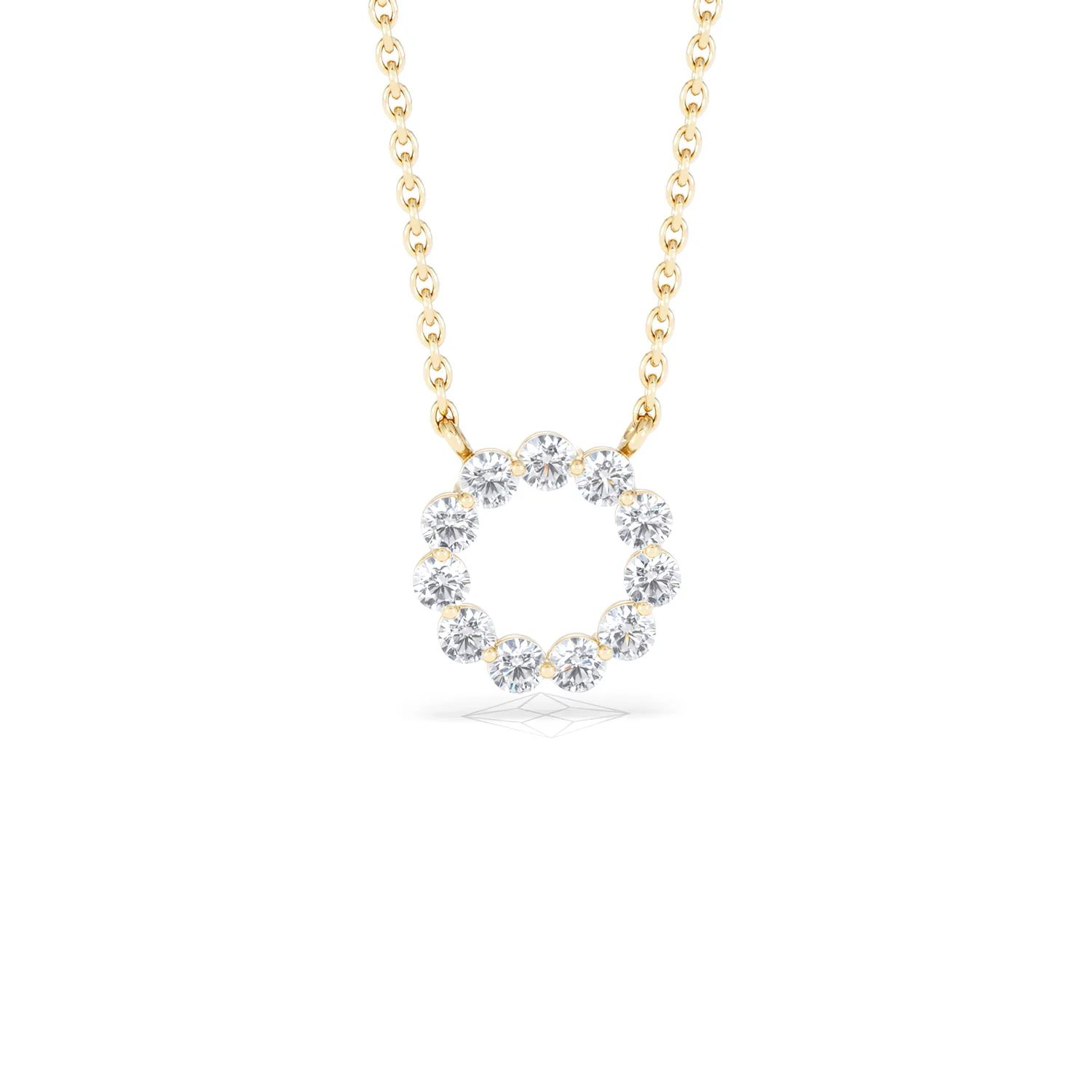 Eternal Glow Lab Diamond Necklace 0.35ct in 18K Gold Vermeil - Image 12