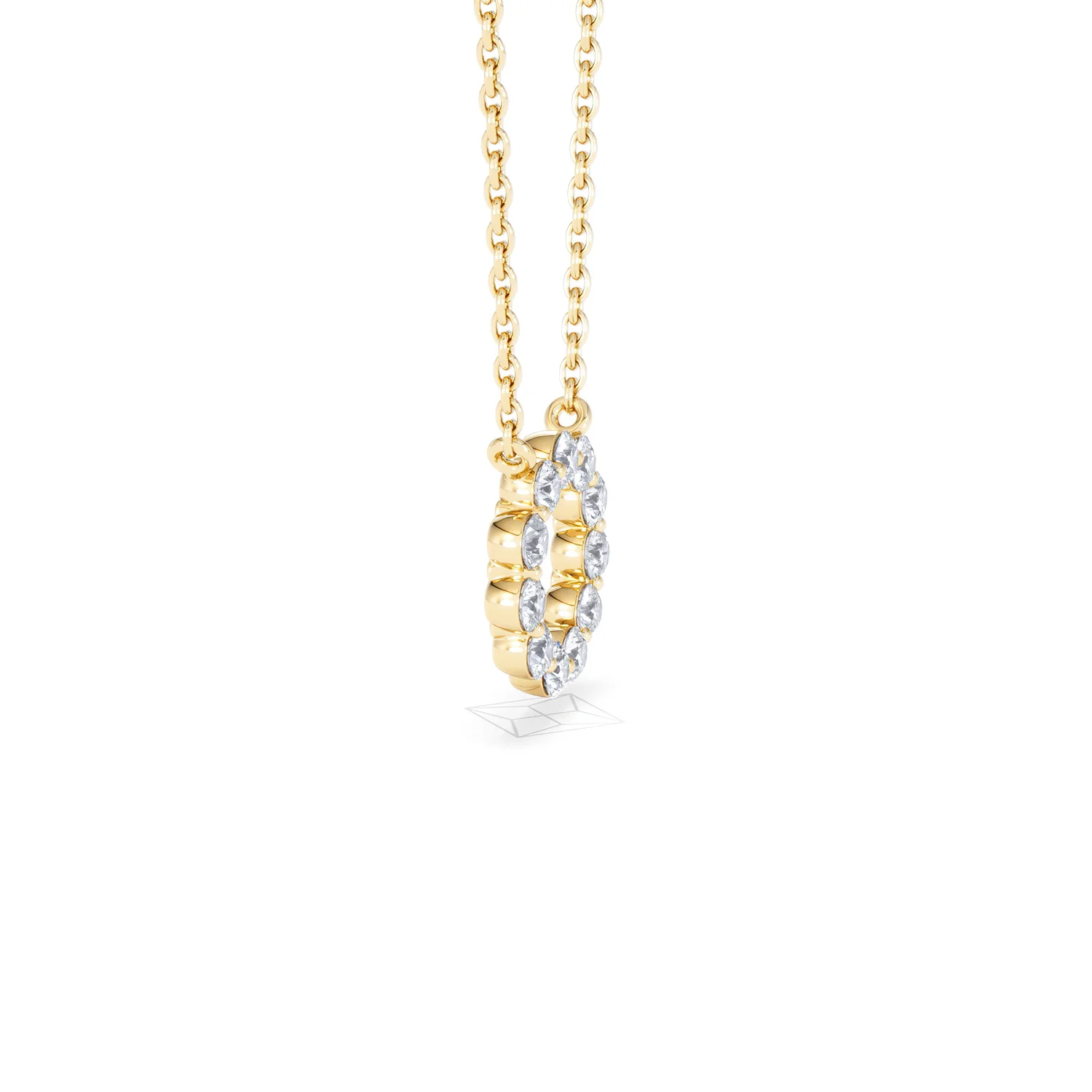 Eternal Glow Lab Diamond Necklace 0.35ct in 18K Gold Vermeil - Image 27