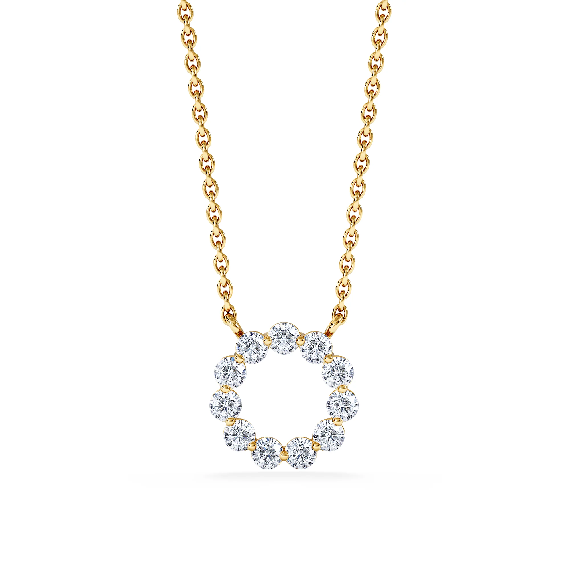 Eternal Glow Lab Diamond Necklace 0.35ct in 18K Gold Vermeil - Image 3
