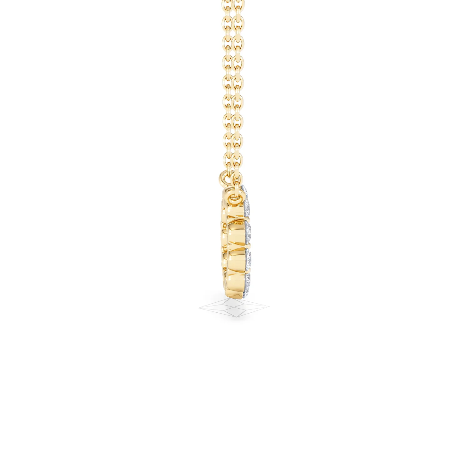 Eternal Glow Lab Diamond Necklace 0.35ct in 18K Gold Vermeil - Image 32