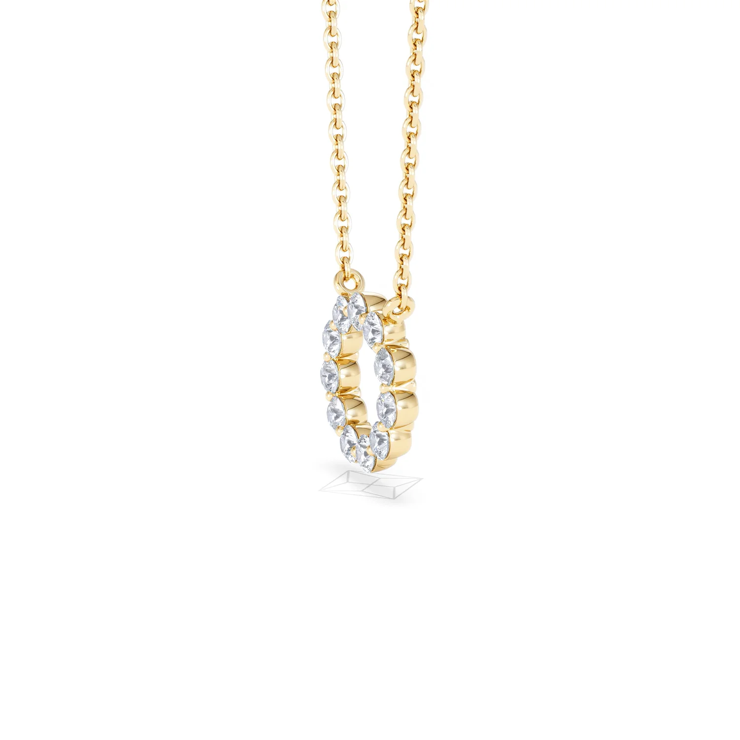 Eternal Glow Lab Diamond Necklace 0.35ct in 18K Gold Vermeil - Image 76