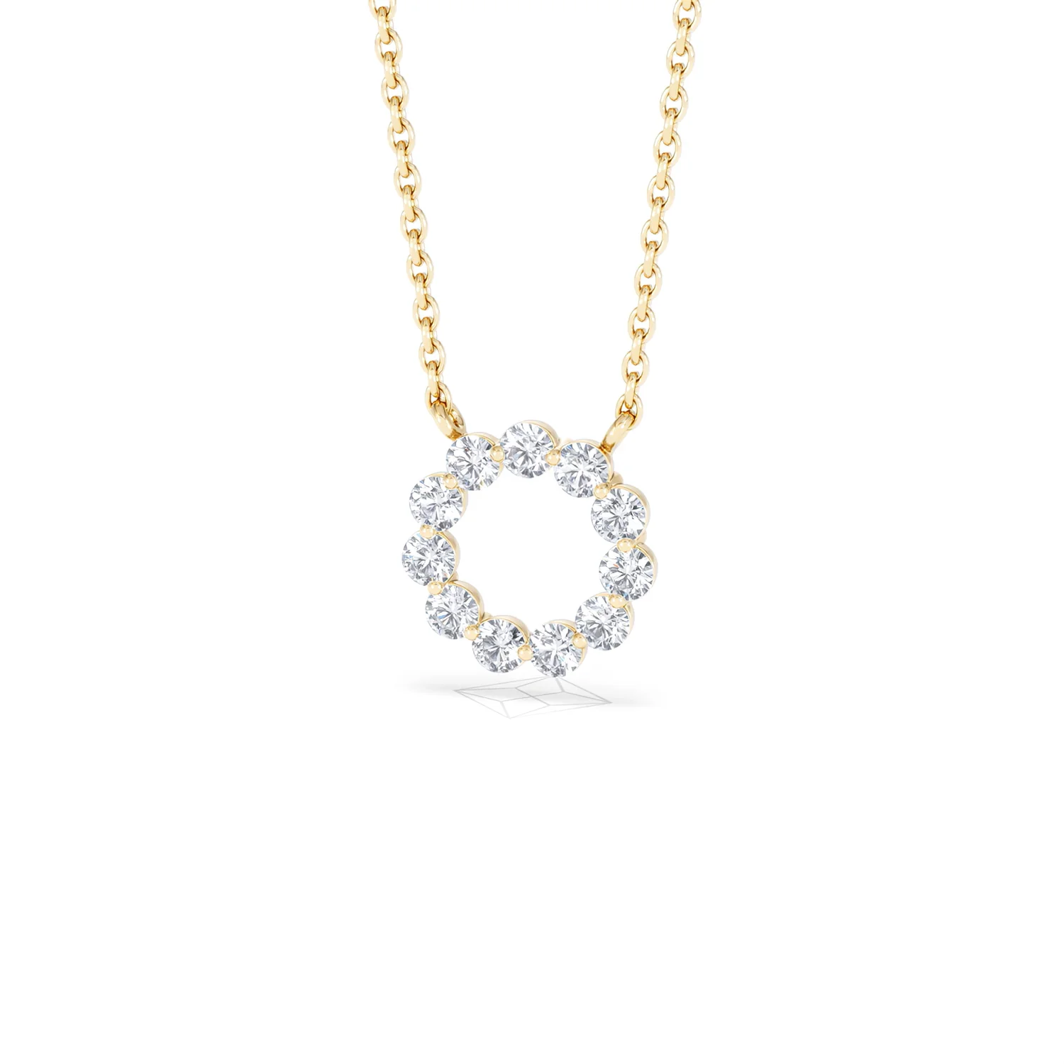 Eternal Glow Lab Diamond Necklace 0.35ct in 18K Gold Vermeil - Image 87