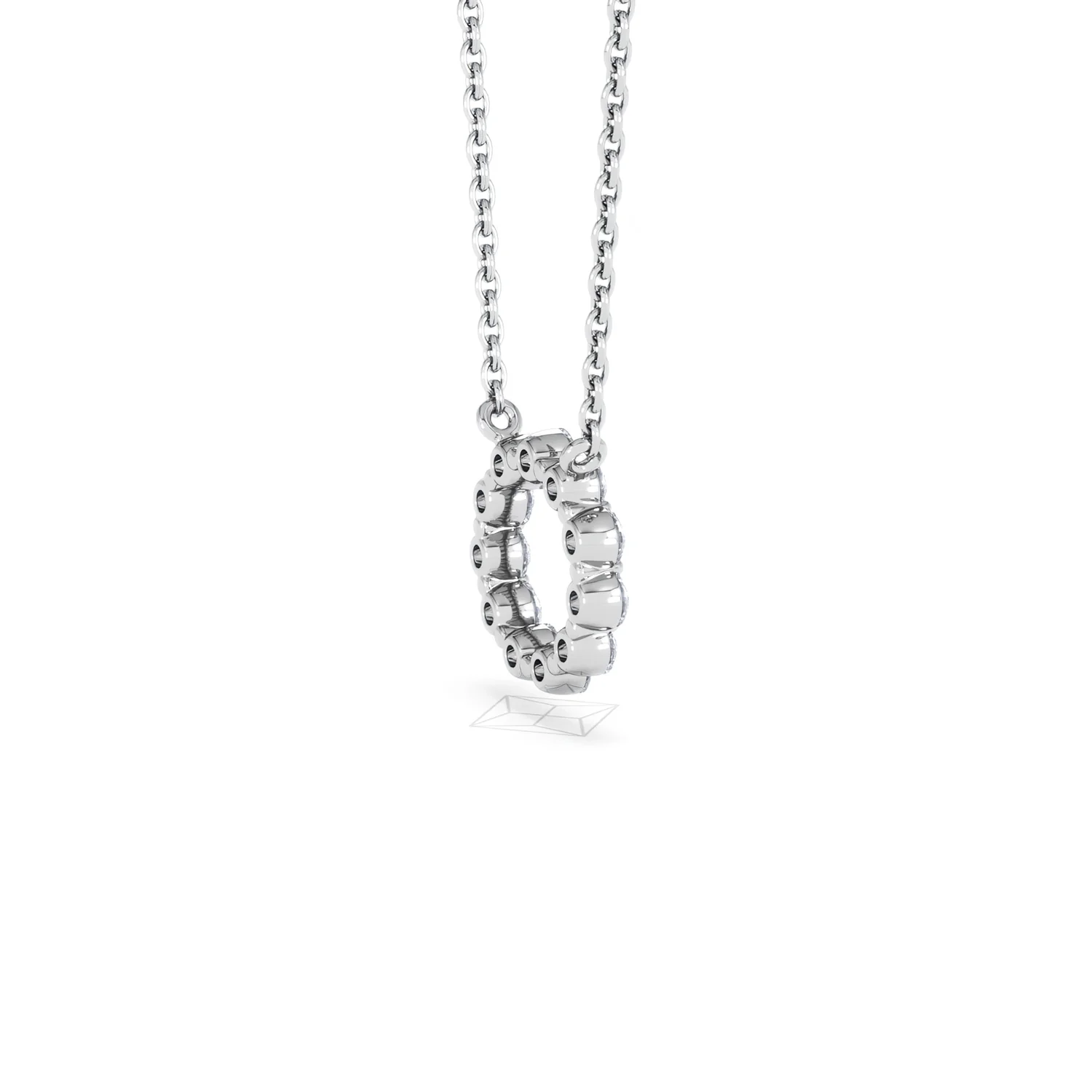 Eternal Glow Lab Diamond Necklace 0.35ct in 925 Silver - Image 38