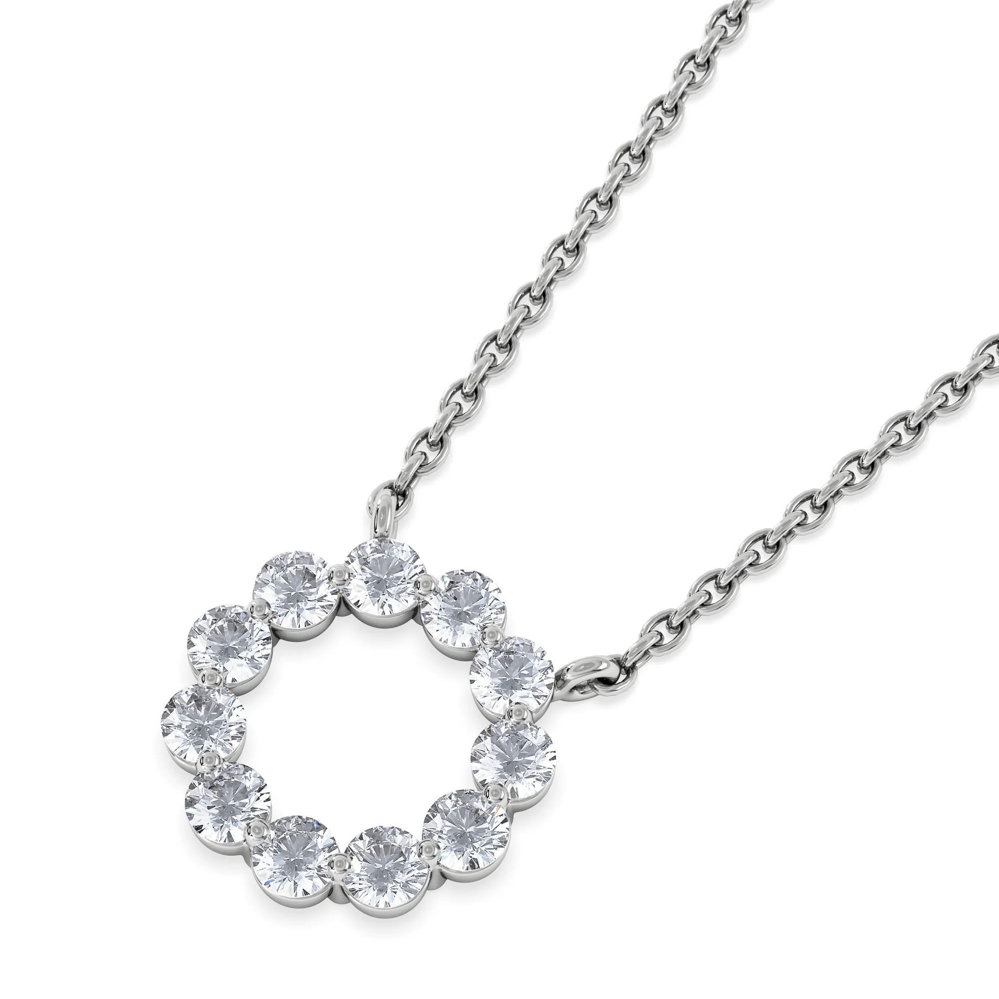 Eternal Glow Lab Diamond Necklace 0.35ct in 925 Silver - Image 5
