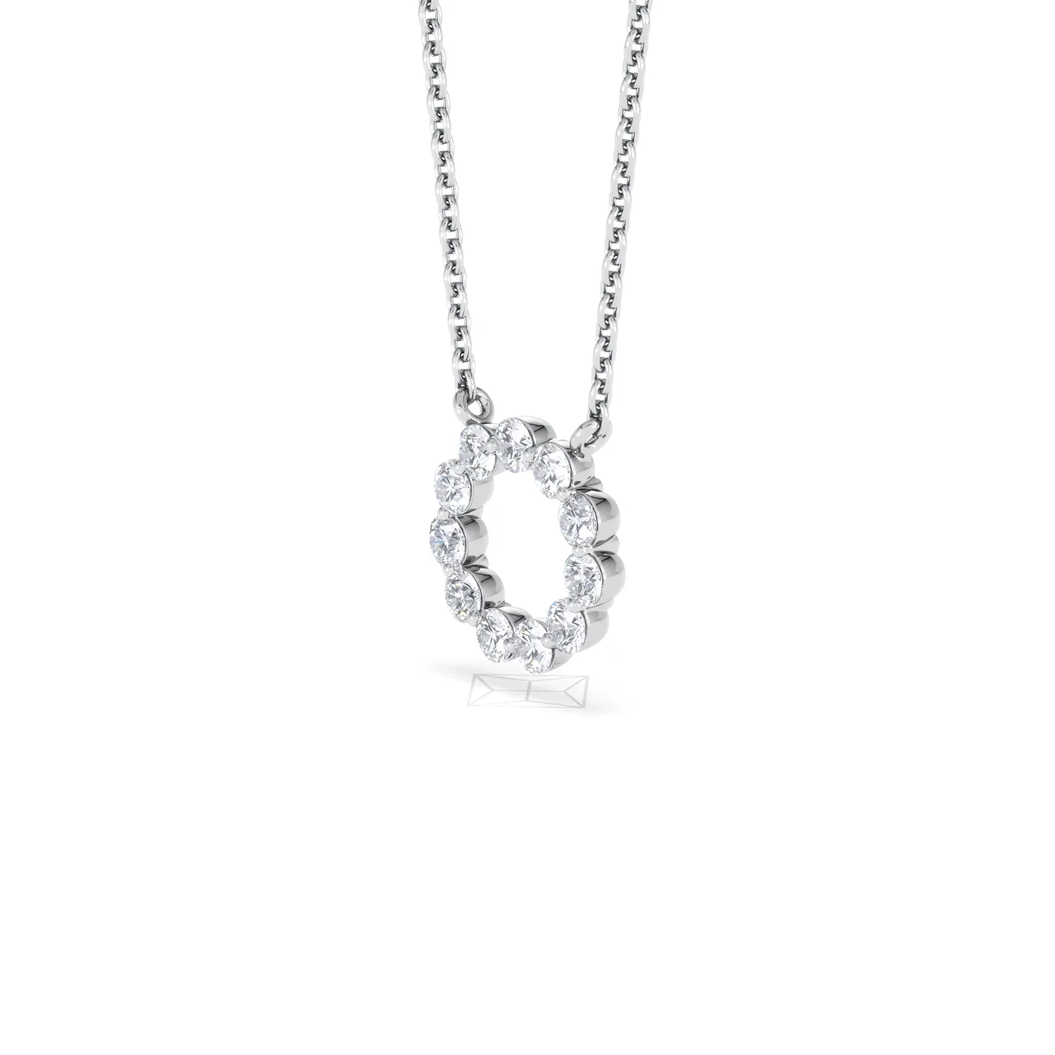 Eternal Glow Lab Diamond Necklace 0.35ct in 925 Silver - Image 81