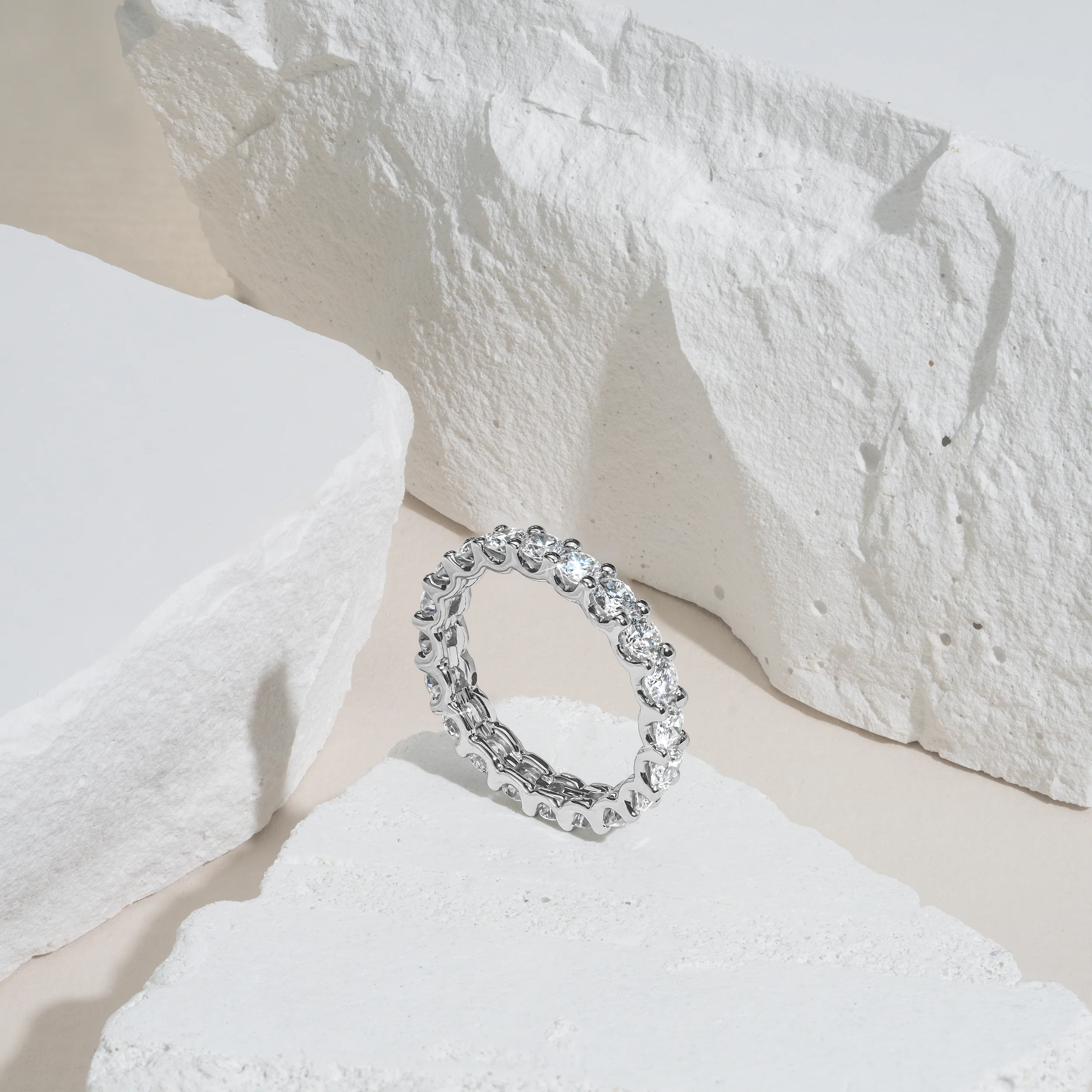 Eternity Ring Chloe 18K White Gold Diamond 2.00ct G/Vs - Image 4