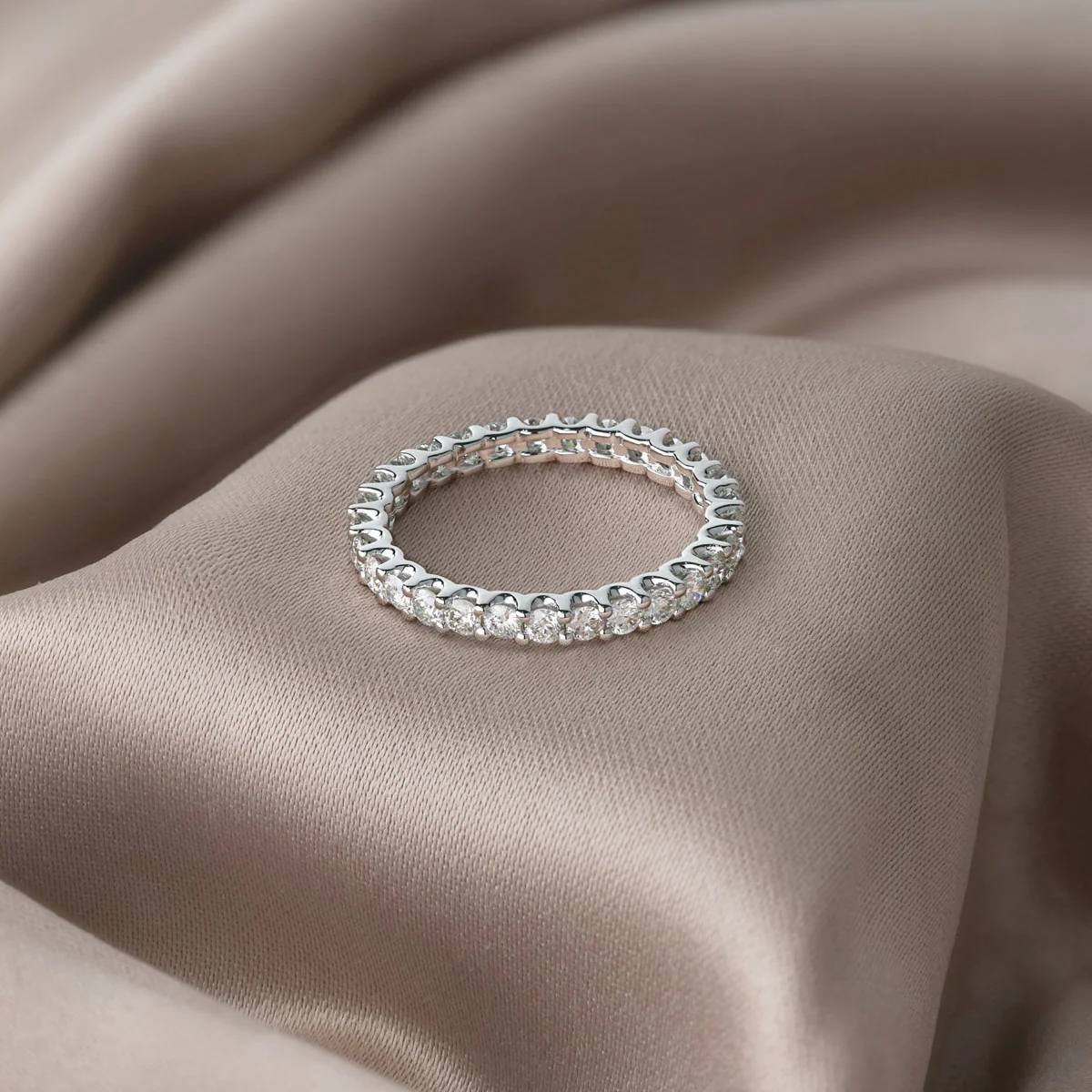 Eternity Ring Chloe Platinum Diamond 1.00ct G/Vs - Image 8