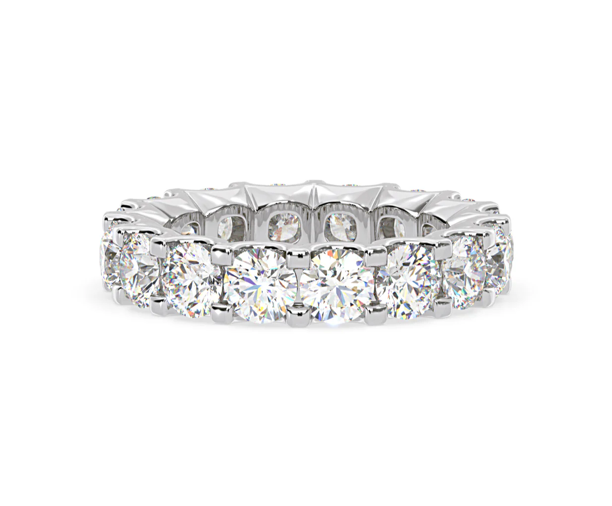 Eternity Ring Chloe Platinum Diamond 5.00ct H/Si - Image 10