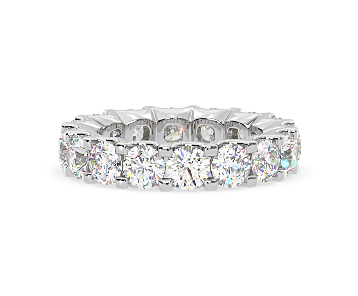 Eternity Ring Chloe Platinum Diamond 5.00ct H/Si - Image 11