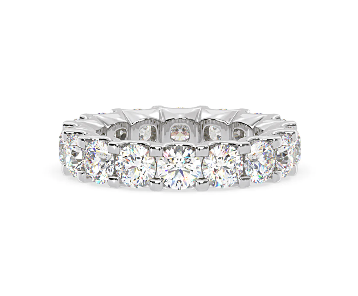 Eternity Ring Chloe Platinum Diamond 5.00ct H/Si - Image 12