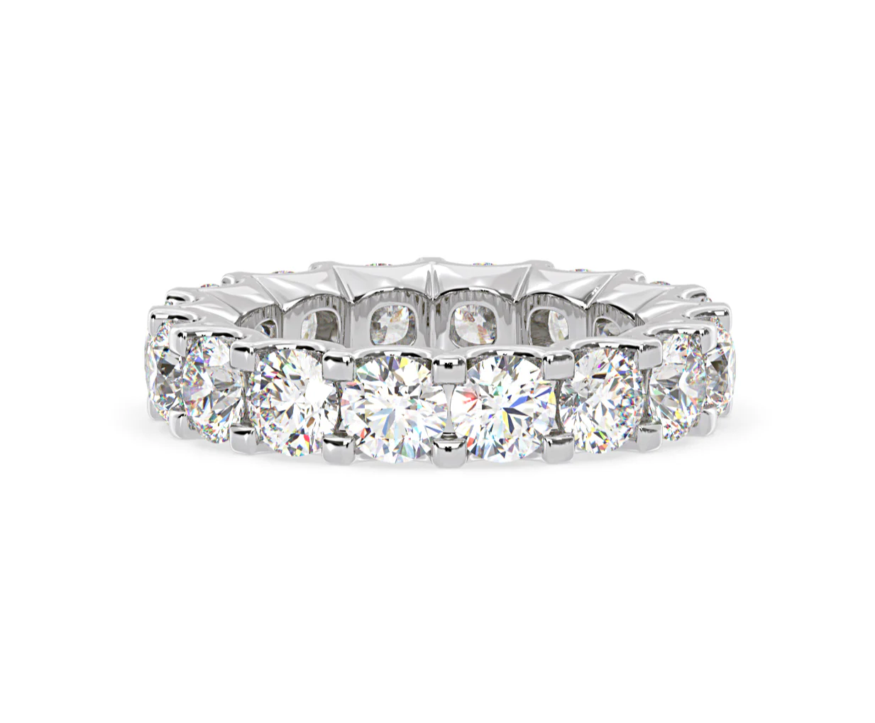 Eternity Ring Chloe Platinum Diamond 5.00ct H/Si - Image 14