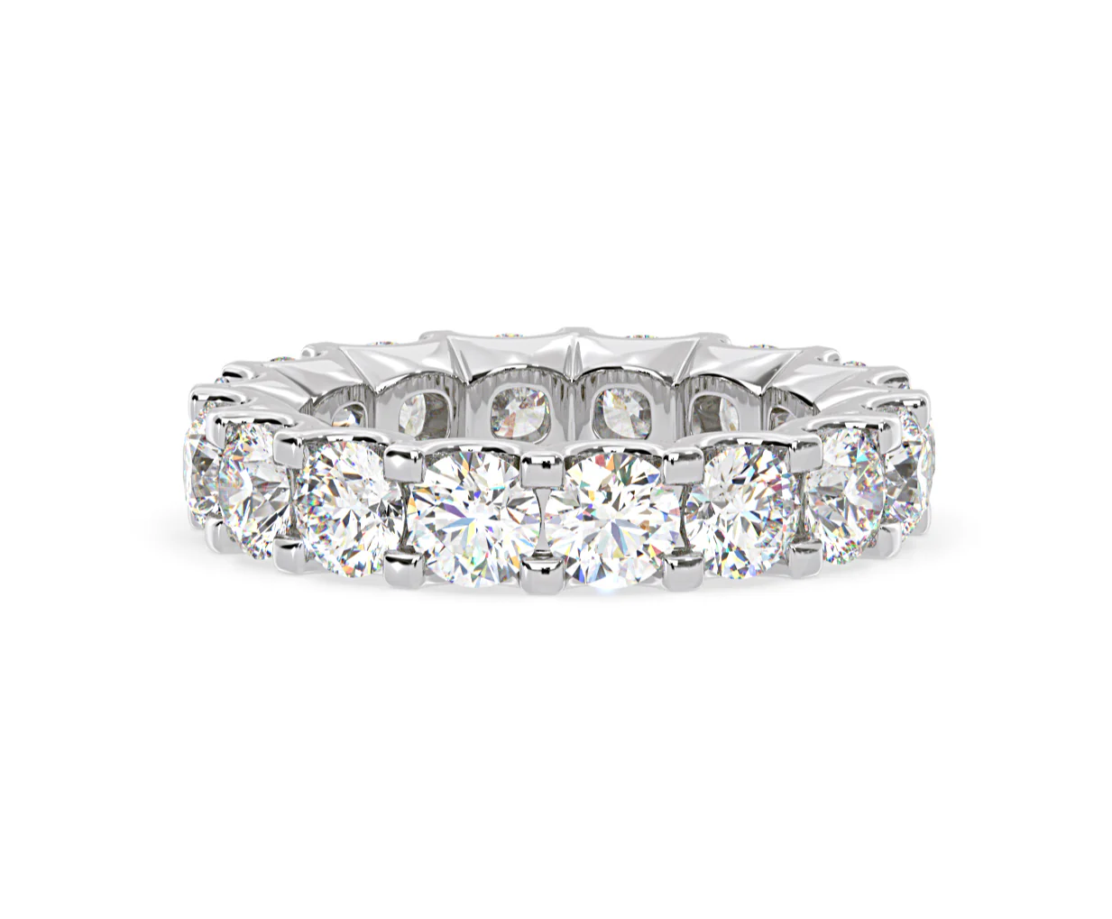 Eternity Ring Chloe Platinum Diamond 5.00ct H/Si - Image 15