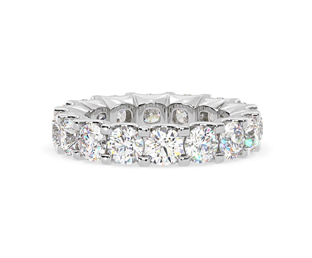 Eternity Ring Chloe Platinum Diamond 5.00ct H/Si - Image 16