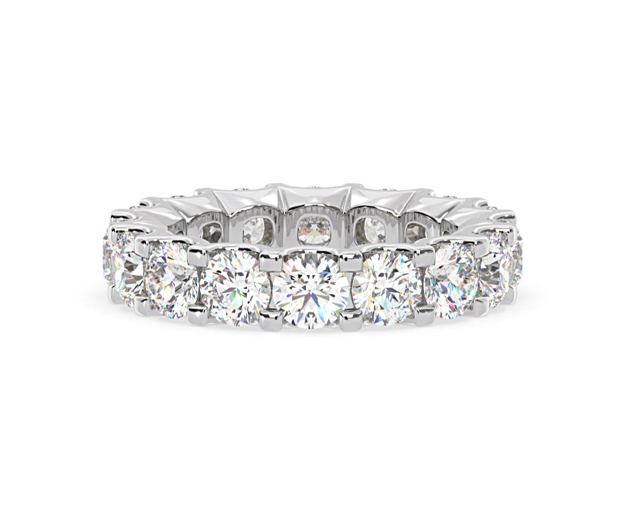 Eternity Ring Chloe Platinum Diamond 5.00ct H/Si - Image 17