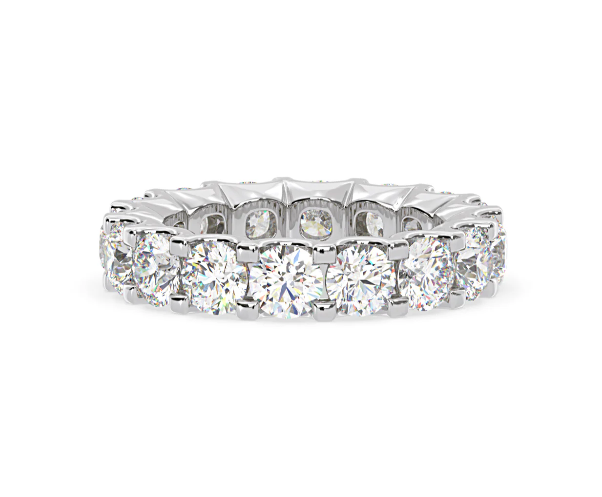 Eternity Ring Chloe Platinum Diamond 5.00ct H/Si - Image 18