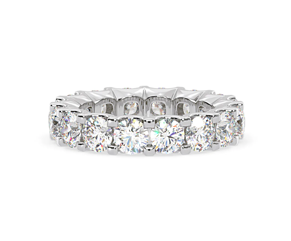 Eternity Ring Chloe Platinum Diamond 5.00ct H/Si - Image 19