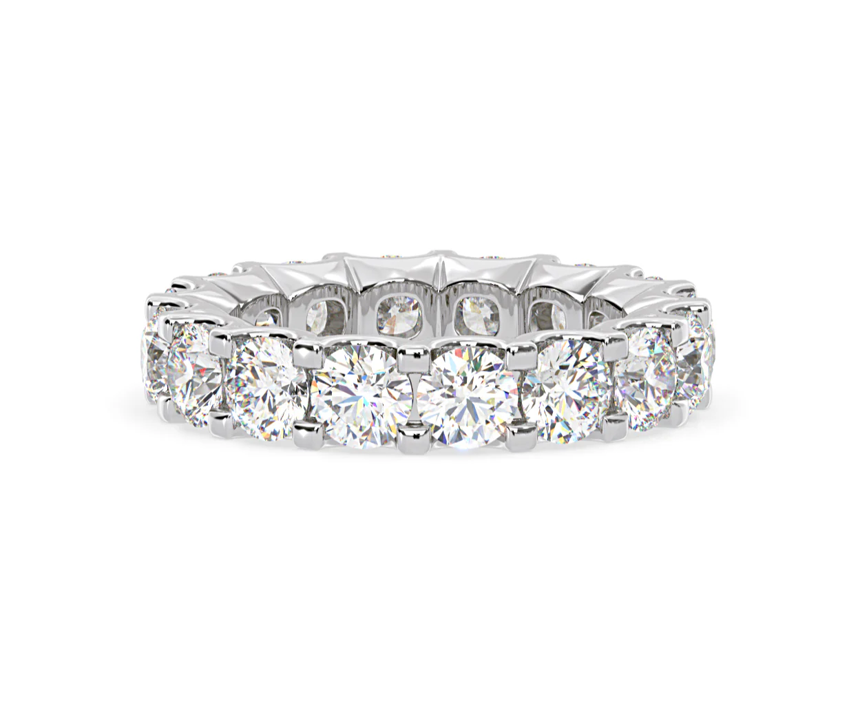 Eternity Ring Chloe Platinum Diamond 5.00ct H/Si - Image 20