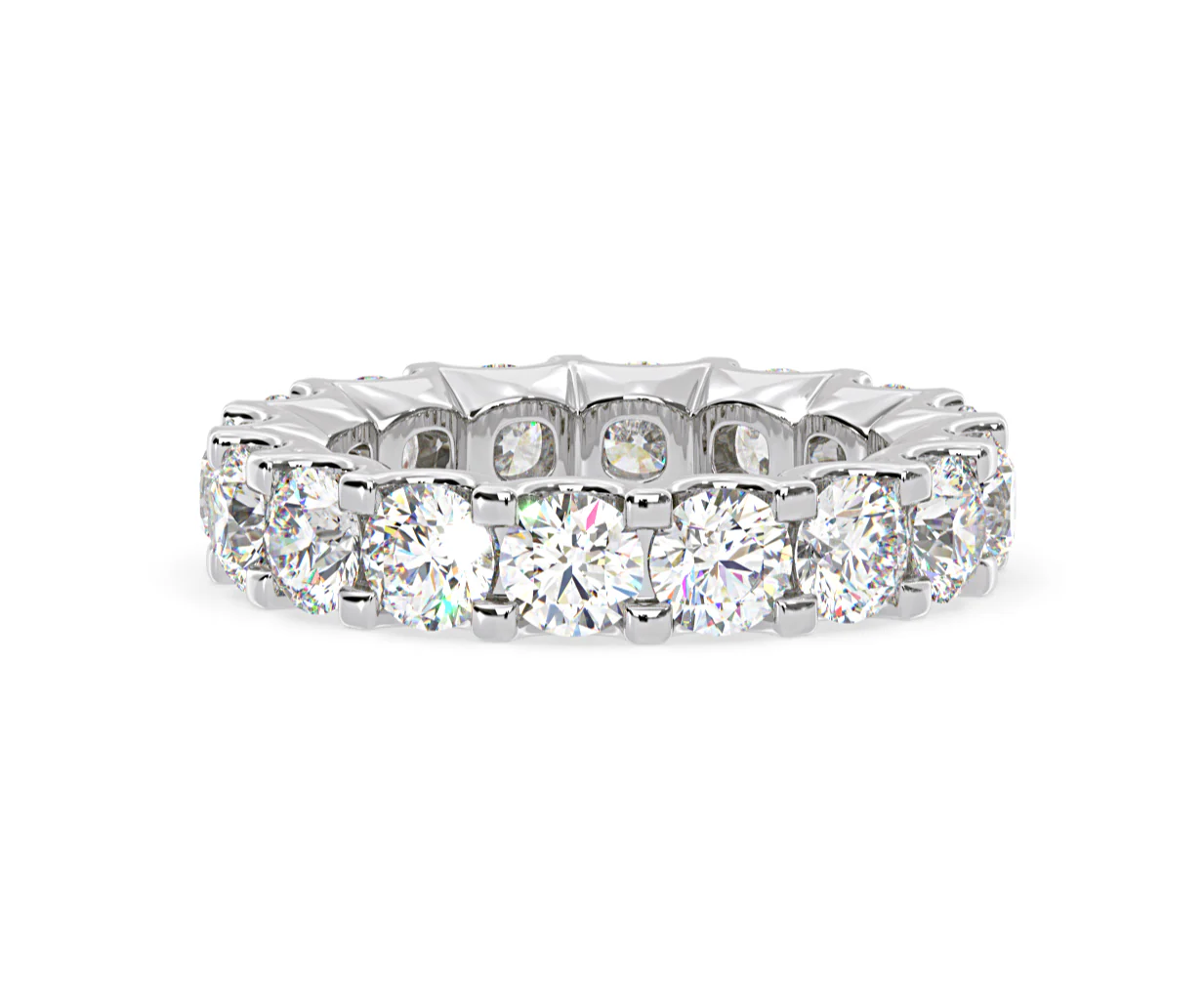 Eternity Ring Chloe Platinum Diamond 5.00ct H/Si - Image 23