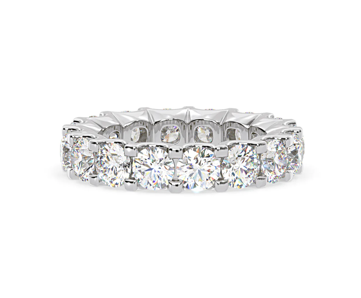 Eternity Ring Chloe Platinum Diamond 5.00ct H/Si - Image 25