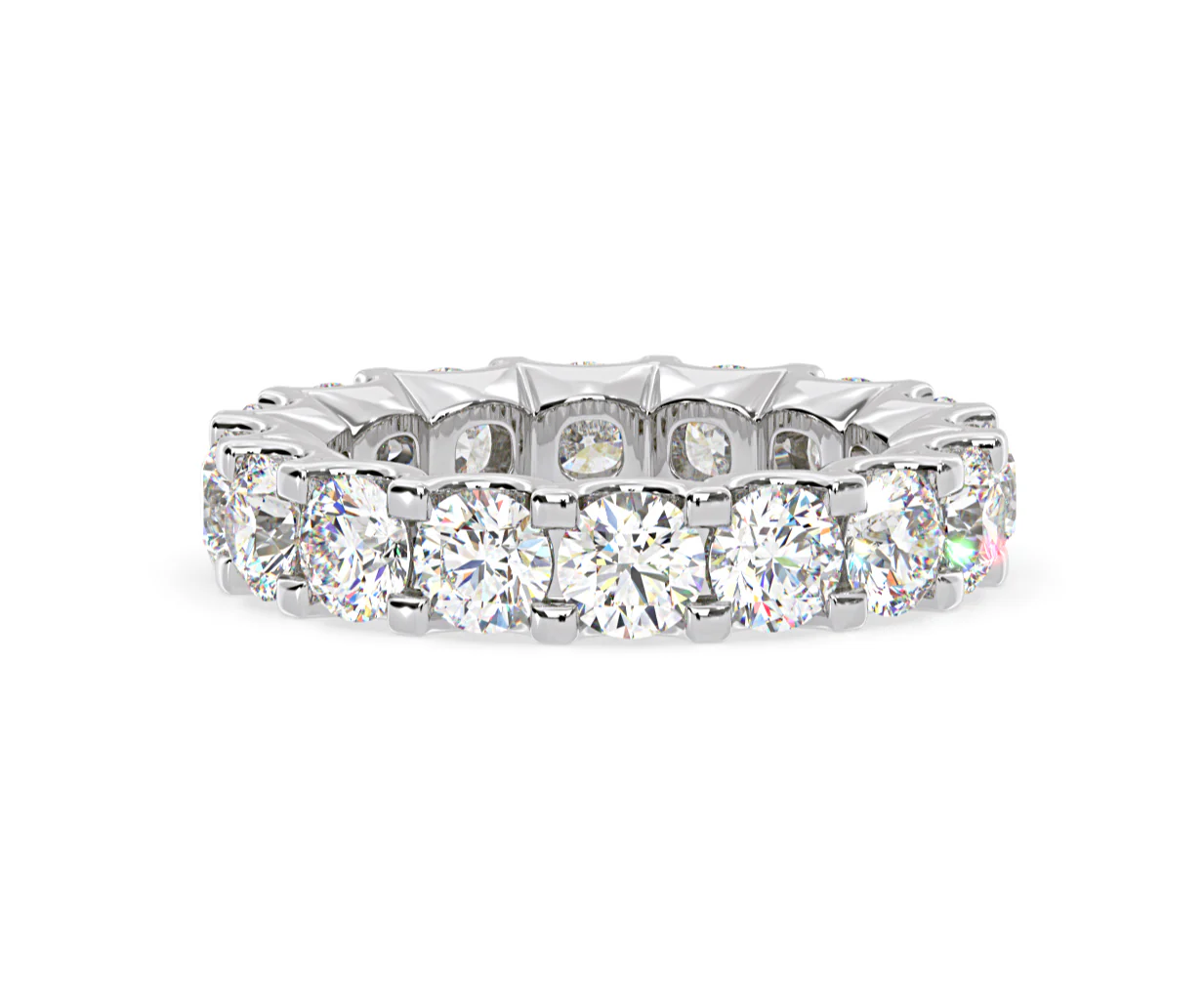 Eternity Ring Chloe Platinum Diamond 5.00ct H/Si - Image 26