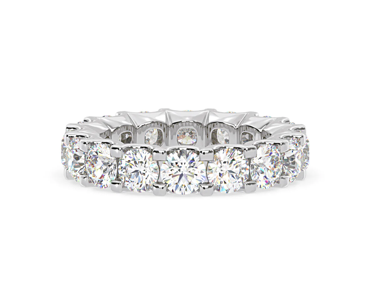 Eternity Ring Chloe Platinum Diamond 5.00ct H/Si - Image 27